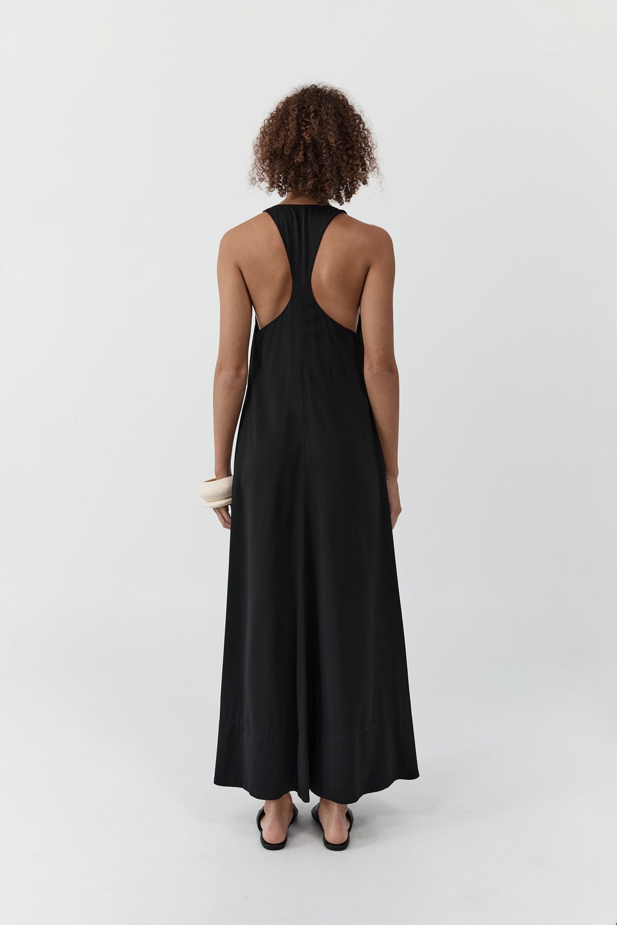 Fluid Tank Dress - Black