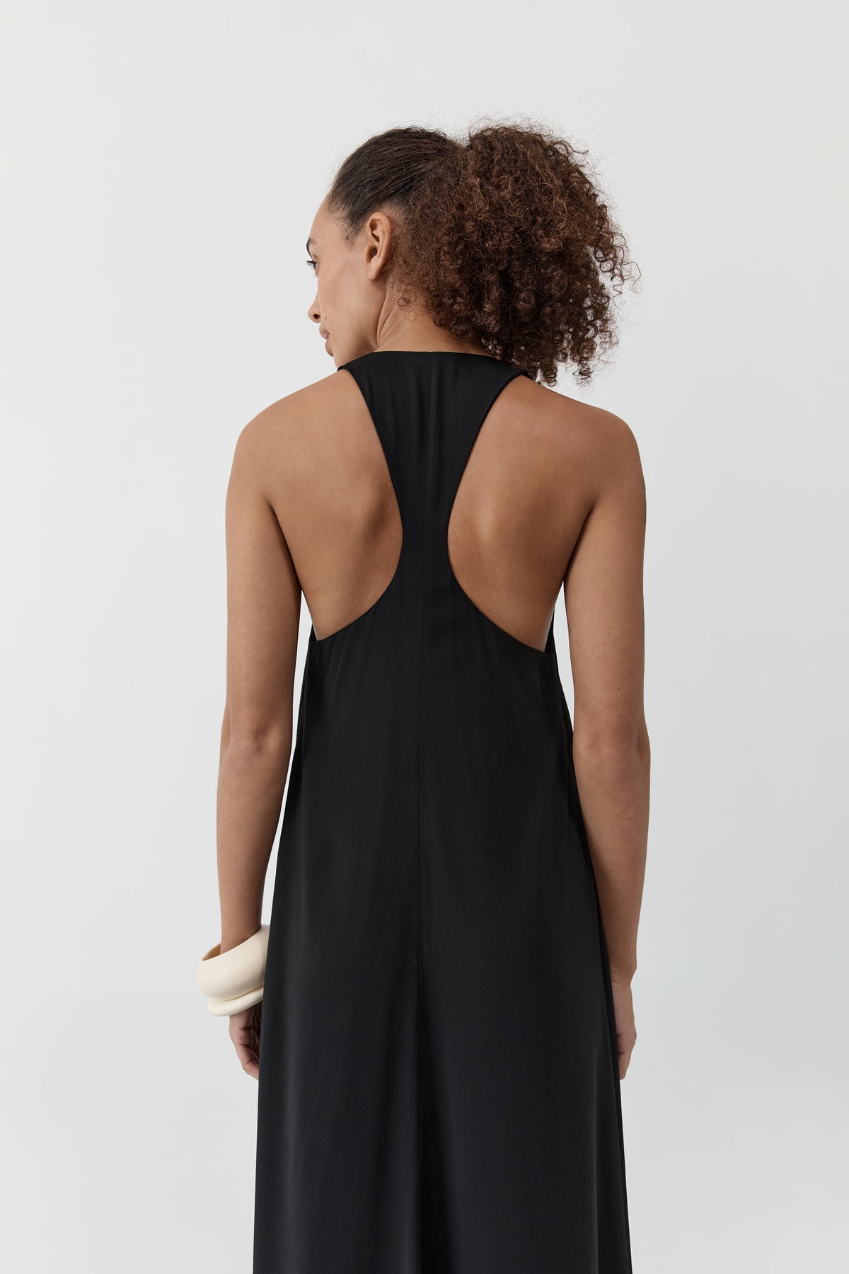 Fluid Tank Dress - Black