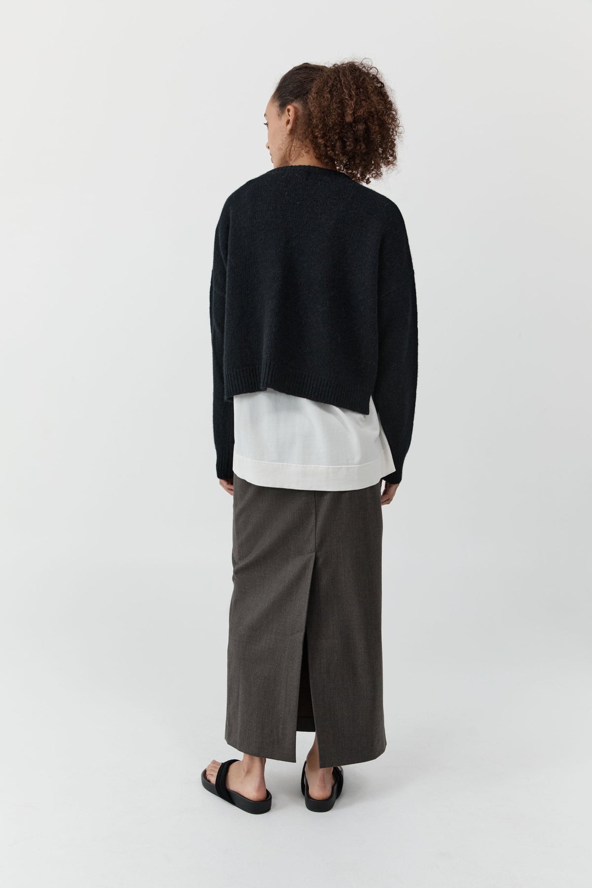 Wool Everyday Skirt - Mulch