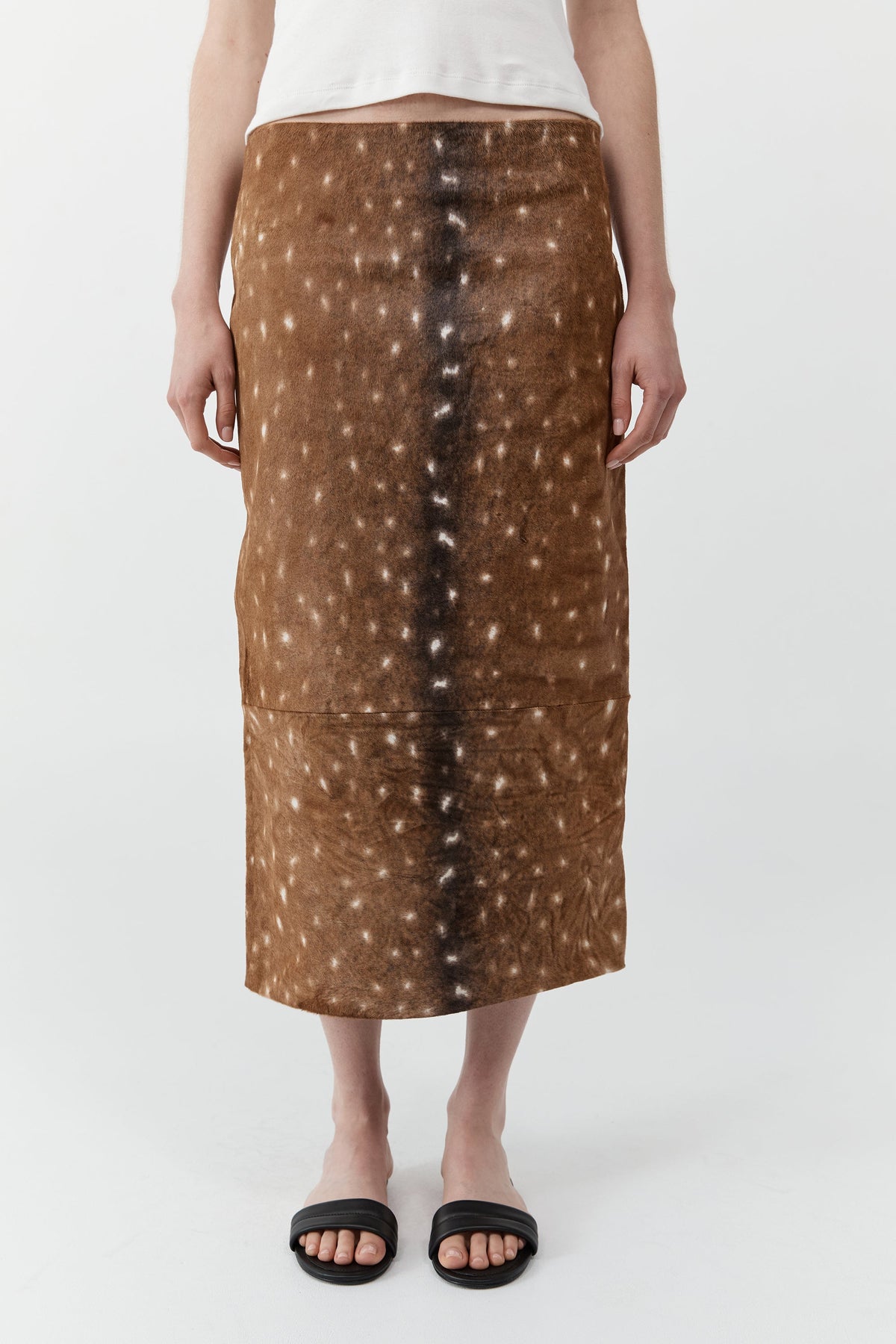 Fawn Pencil Skirt - Almond