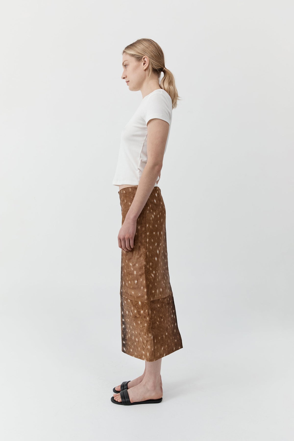 Fawn Pencil Skirt - Almond
