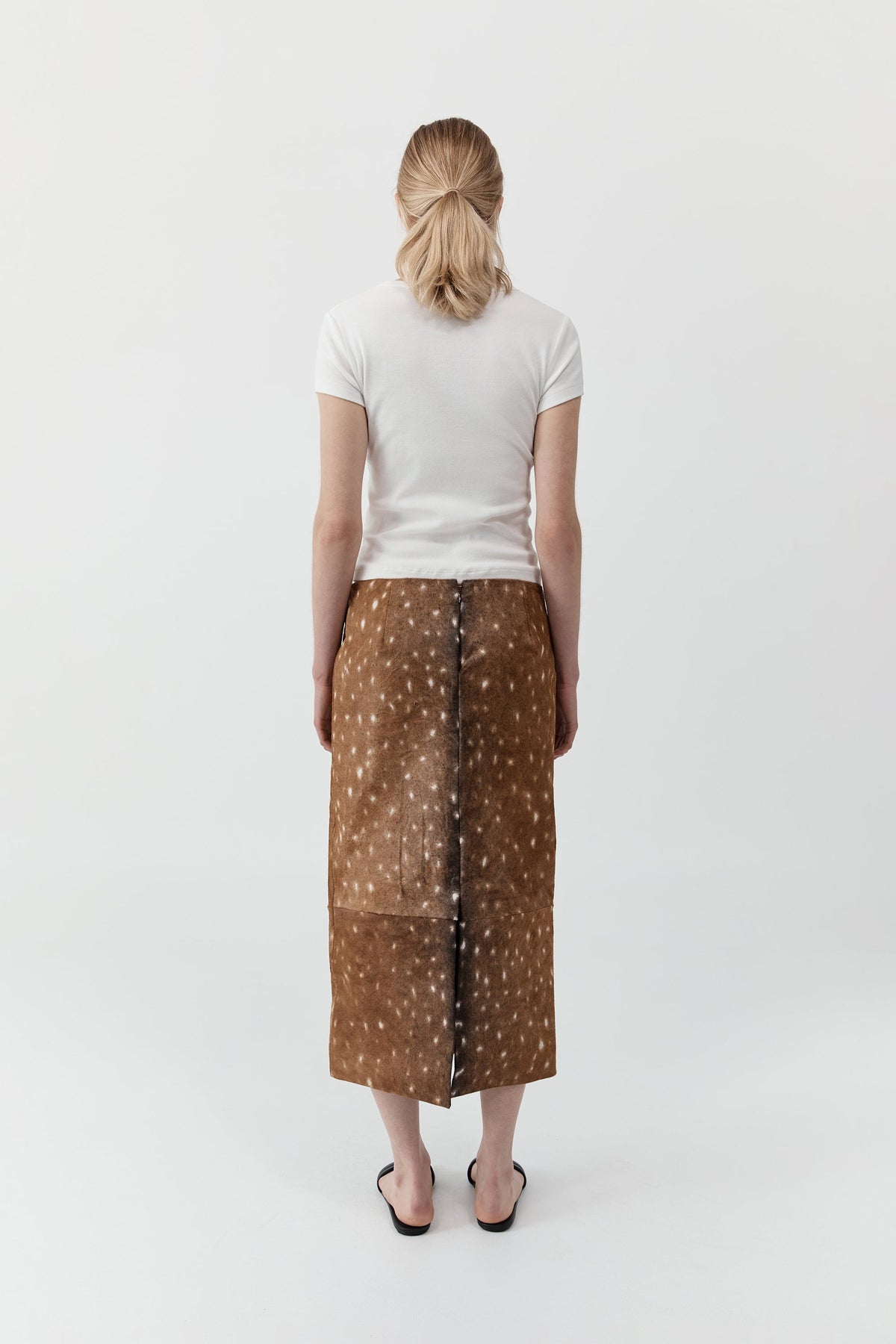 Fawn Pencil Skirt - Almond