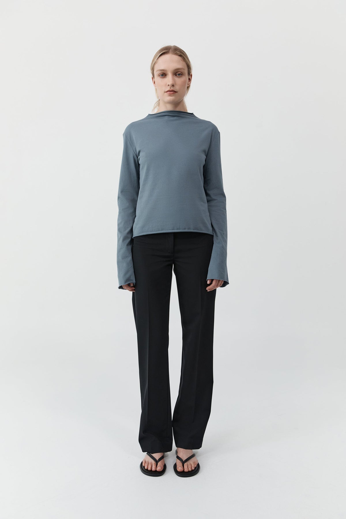 Funnel Neck Long Sleeve - Stormy Weather