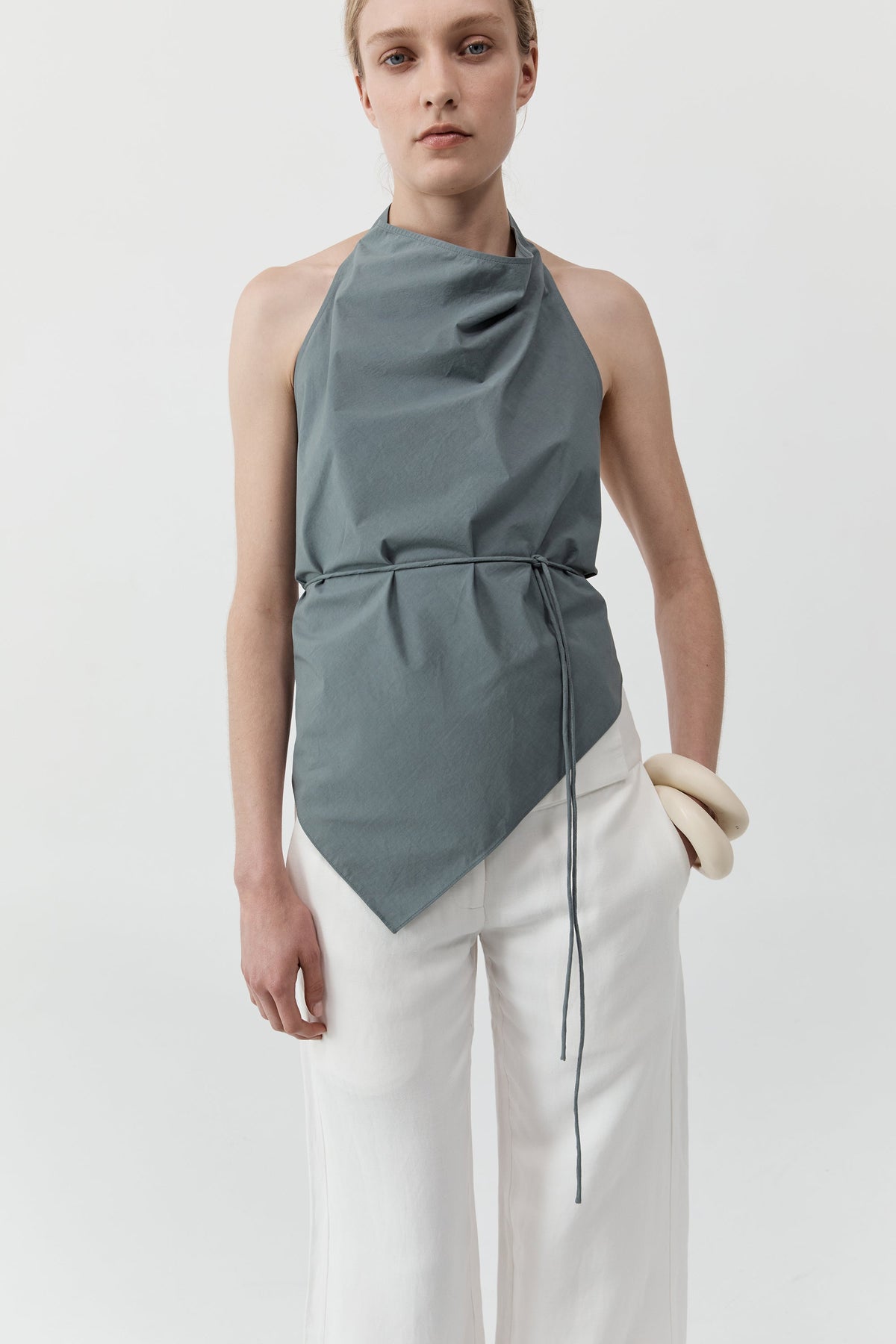Cotton Tie Top - Stormy Weather