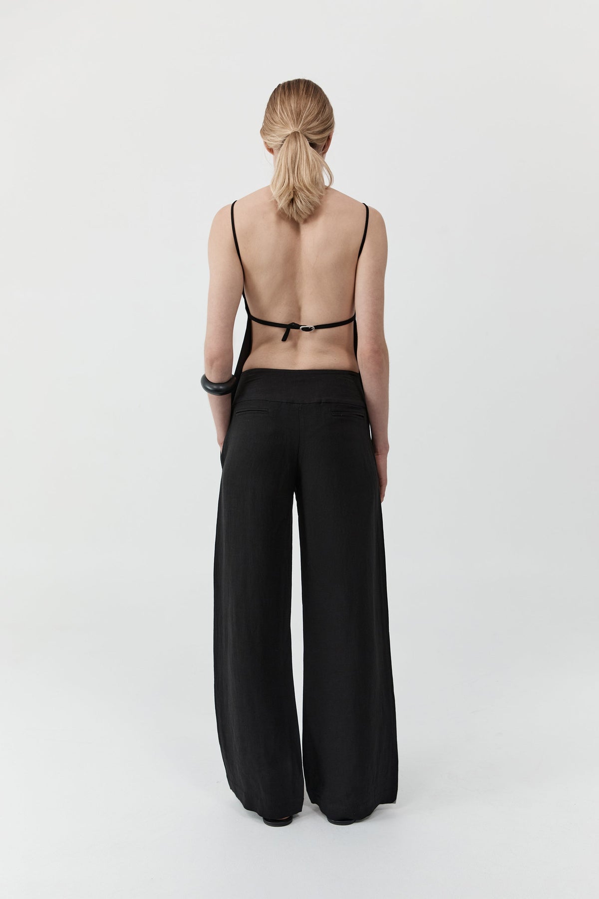 Wide Waistband Pant - Black