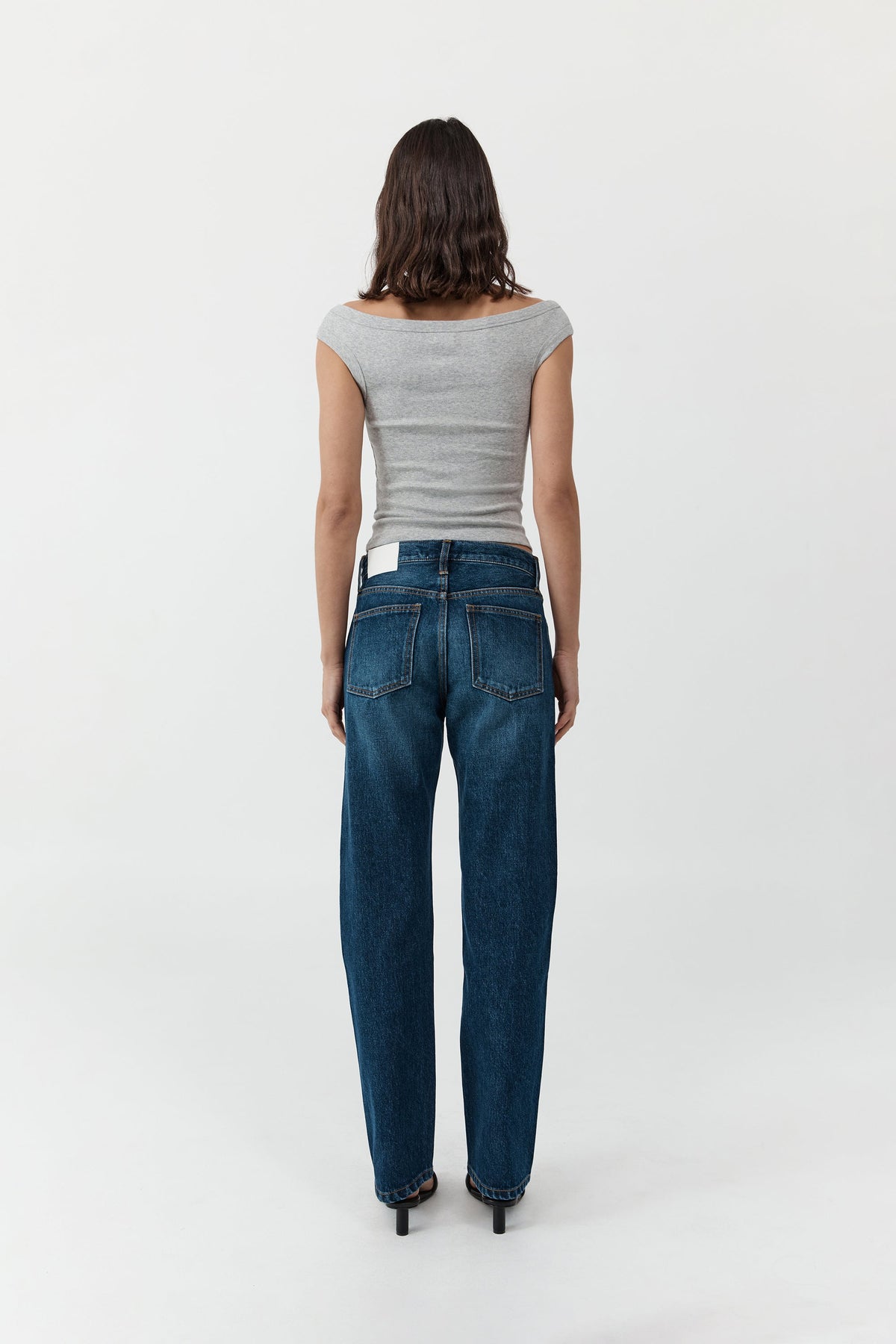 90s Straight Leg Jeans - Dark Indigo