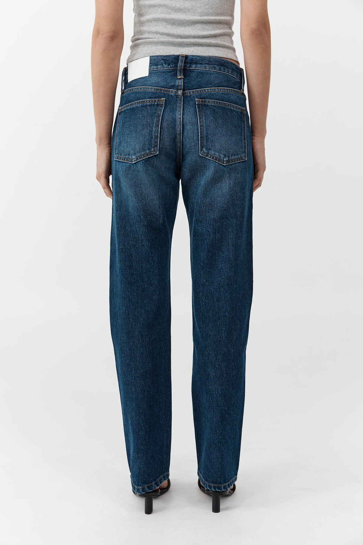 90s Straight Leg Jeans - Dark Indigo