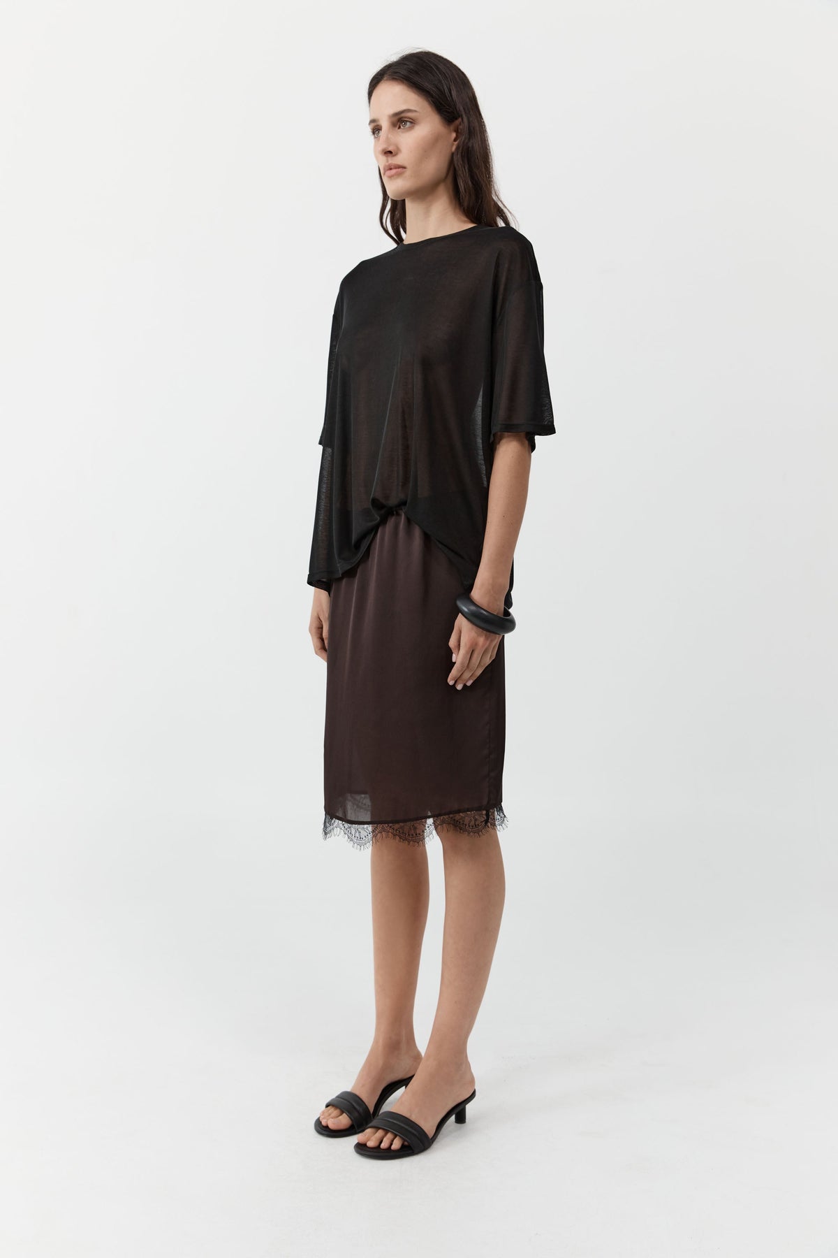 Fine Jersey Relaxed Tee - Black