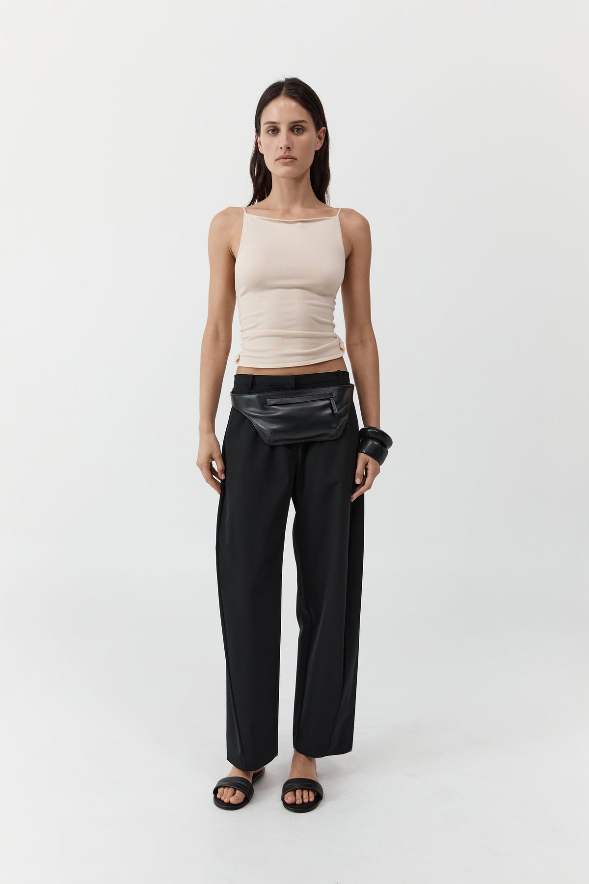 Twist Back Knit Top - Shell