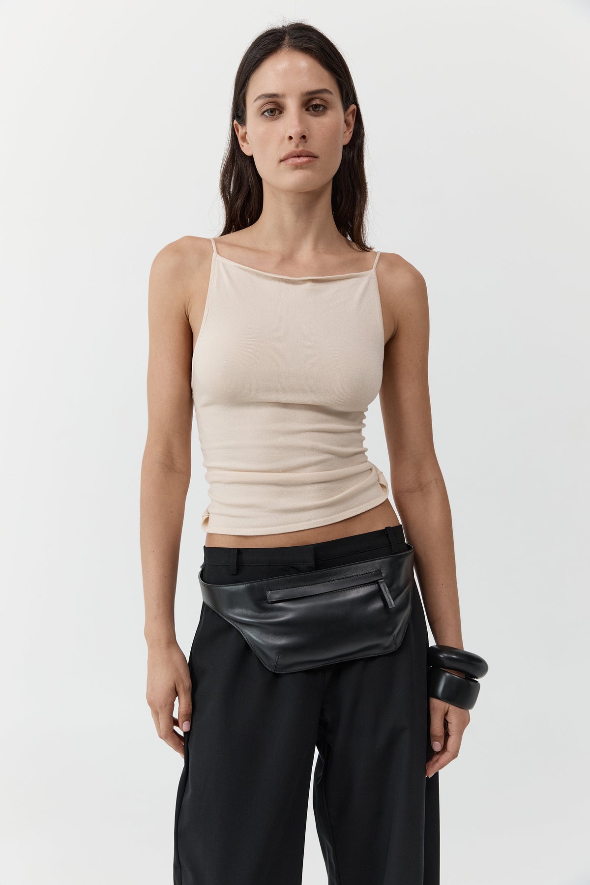 Twist Back Knit Top - Shell