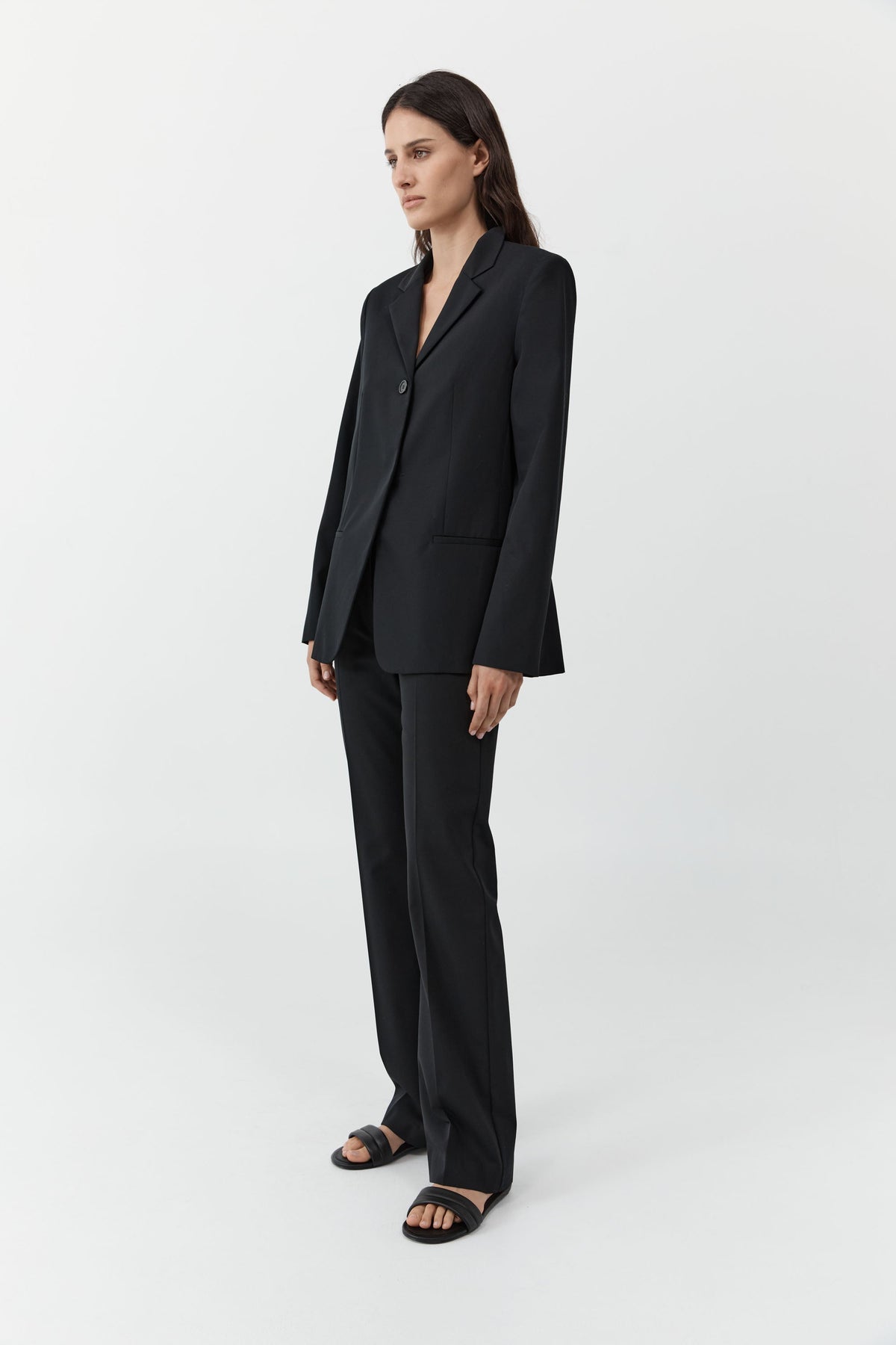 Fine Band 90s Pants - Black