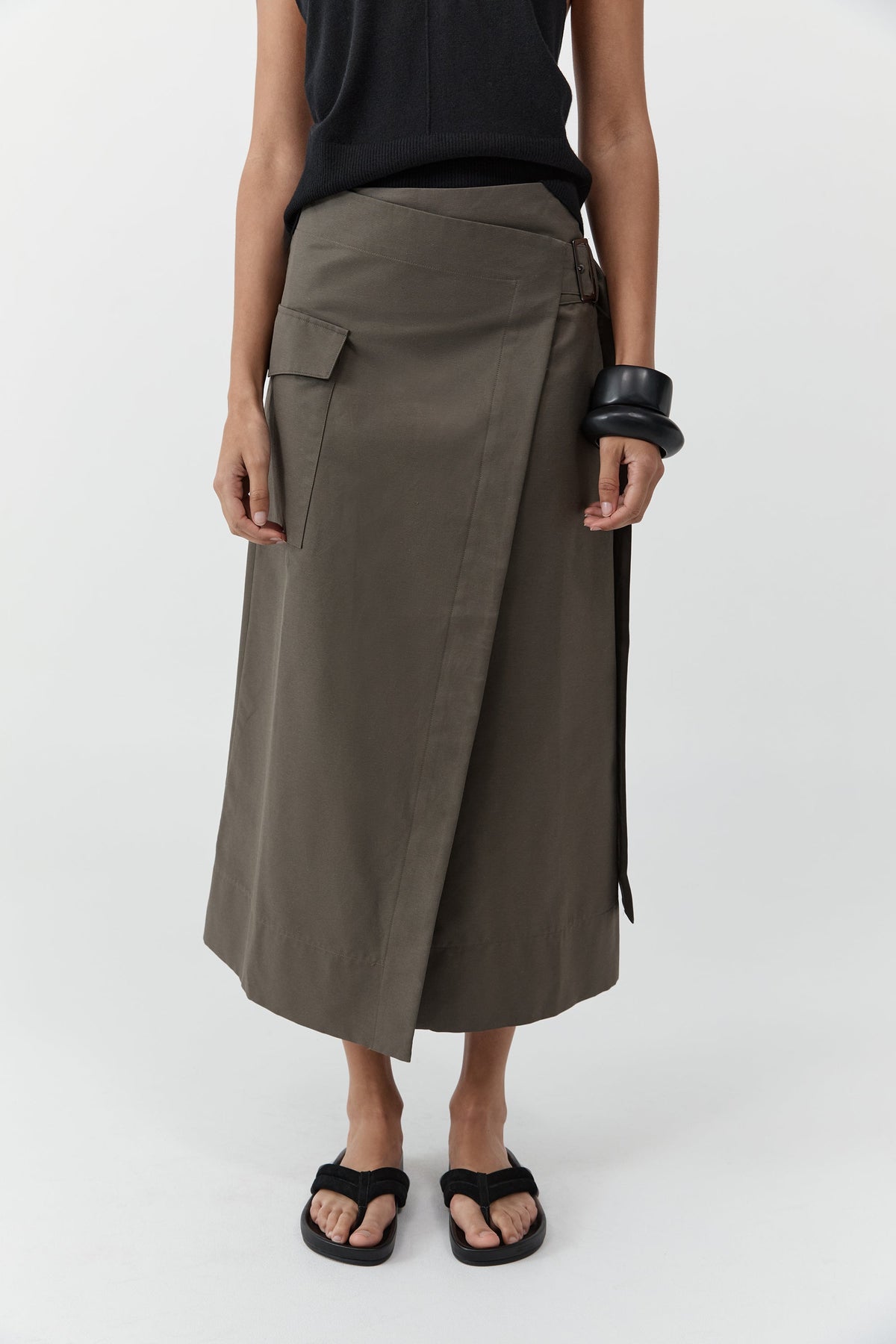 Utility Wrap Skirt - Kalamata