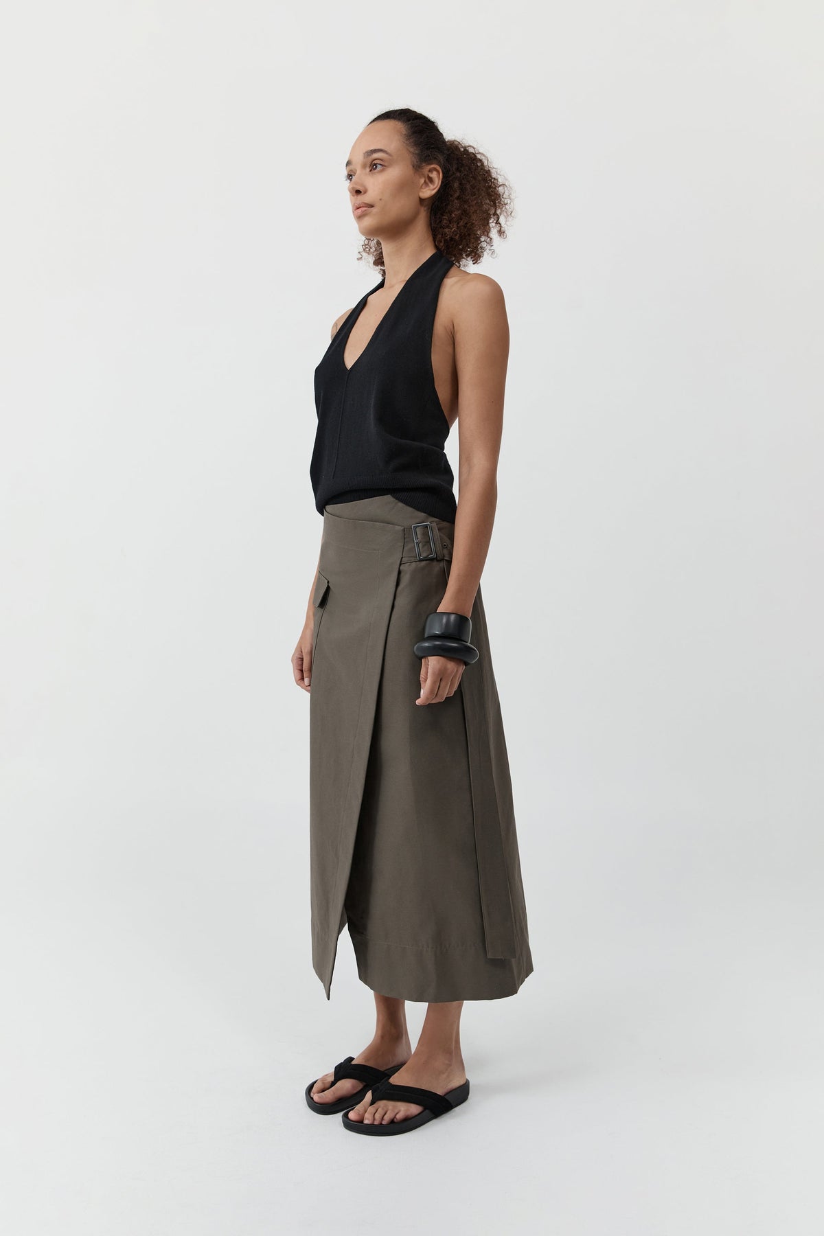 Utility Wrap Skirt - Kalamata