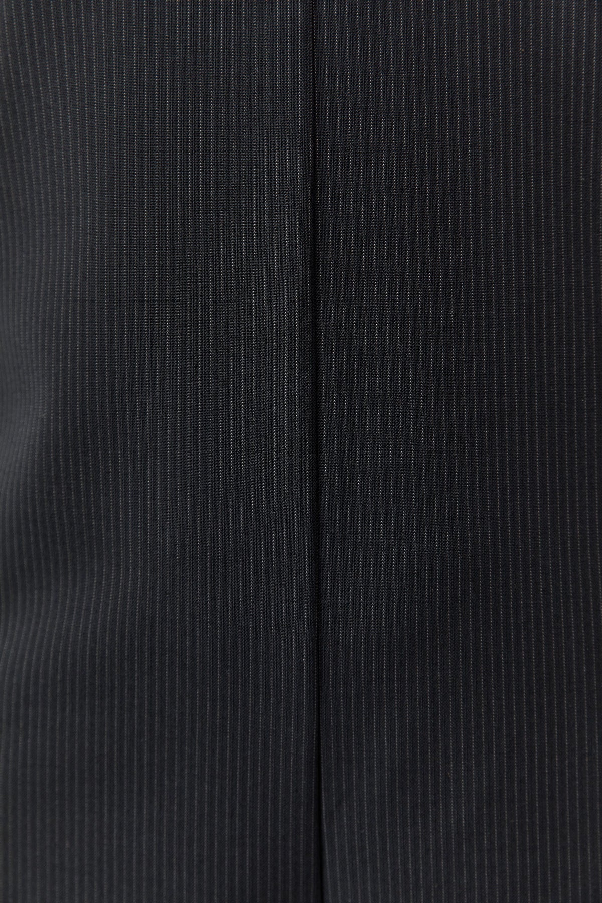 Wool Pinstripe Pintuck Pants - Fine Pinstripe