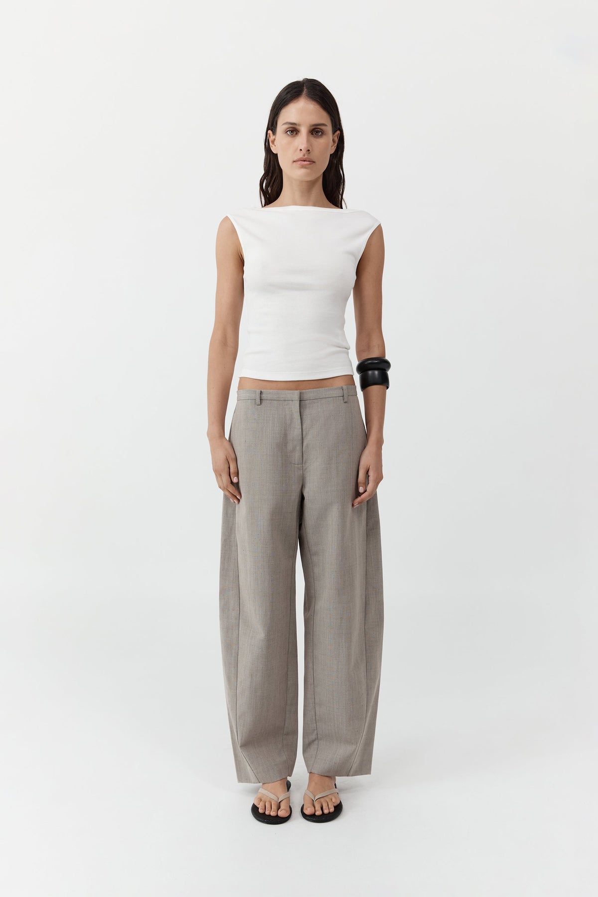 Organic Cotton Ballerina Top - White