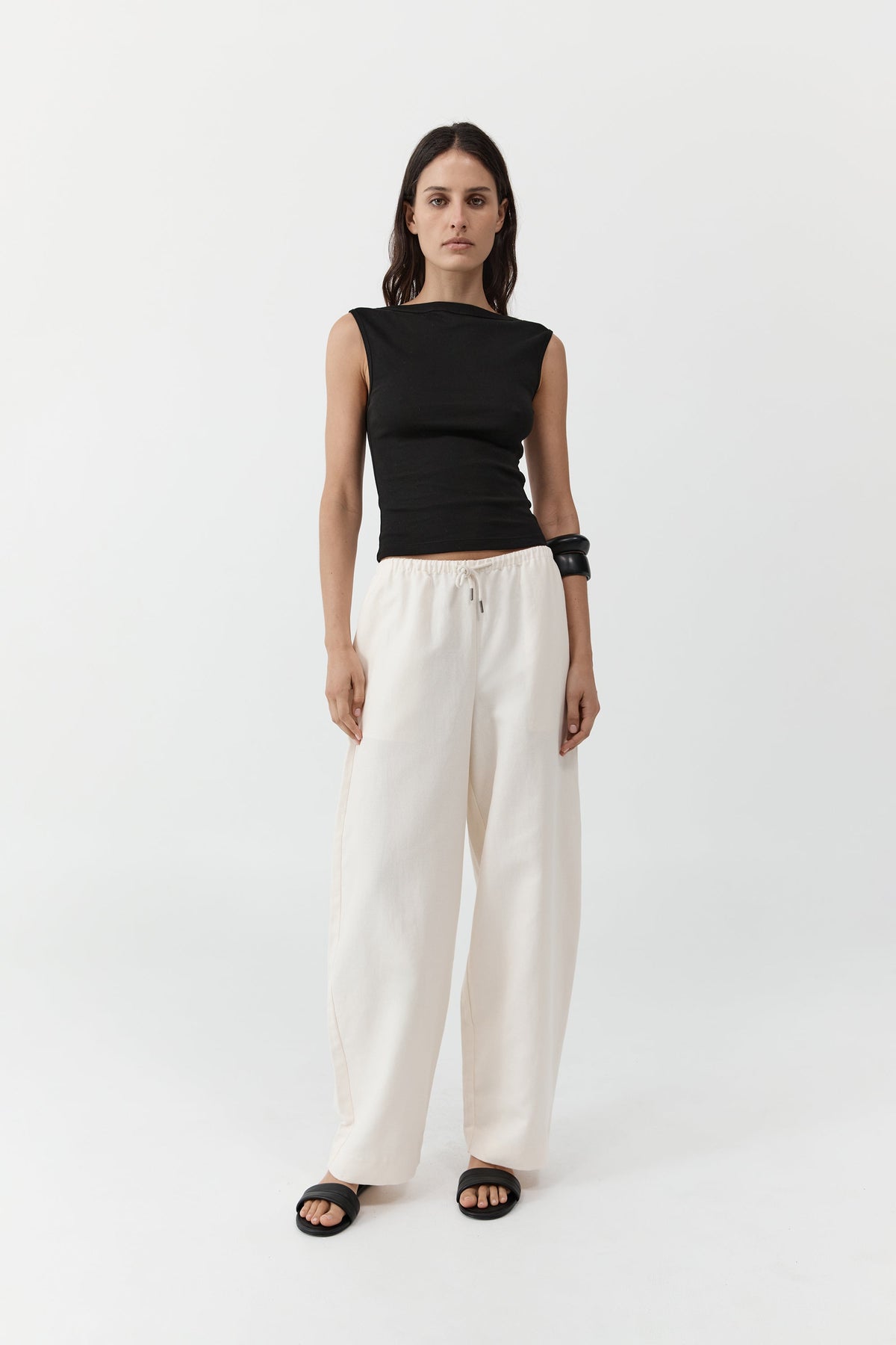 Organic Cotton Ballerina Top - Jet Black