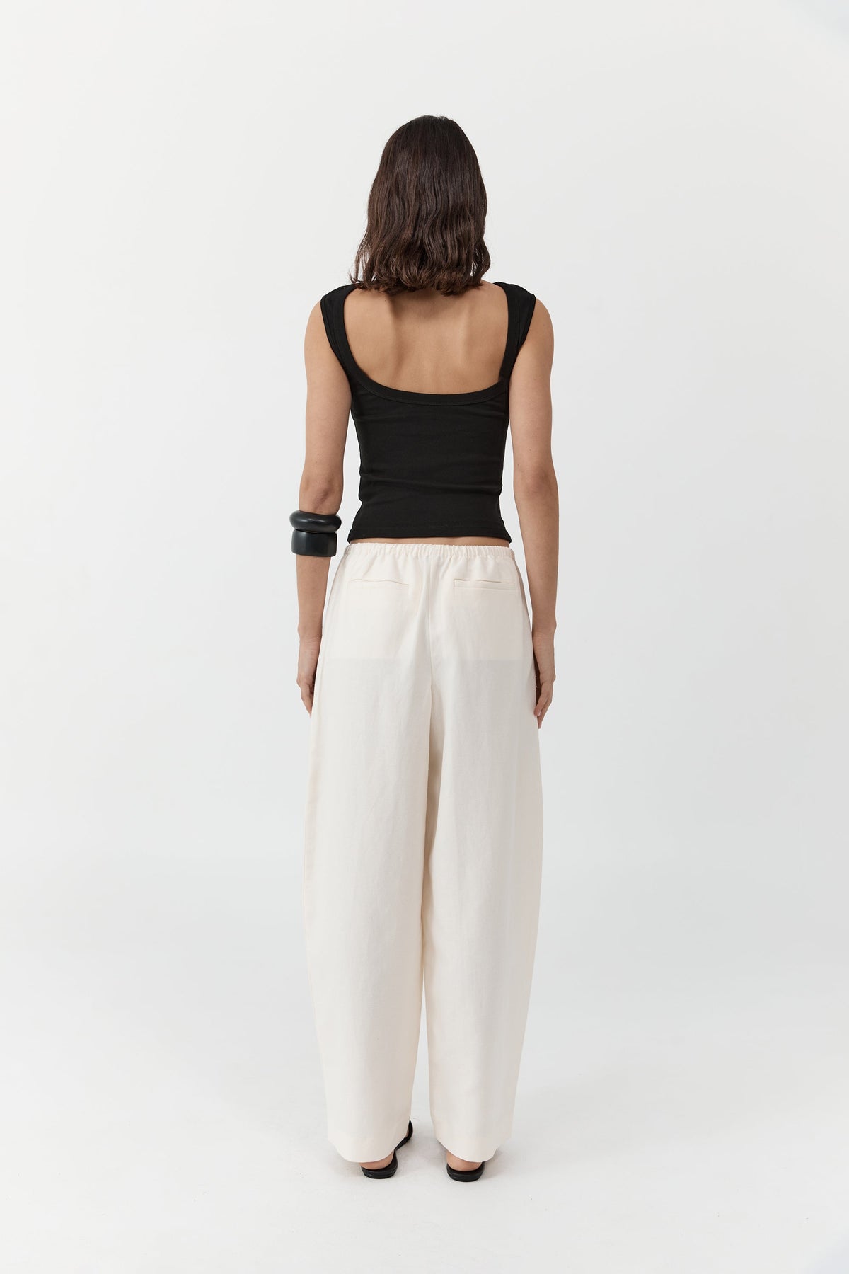 Organic Cotton Ballerina Top - Jet Black