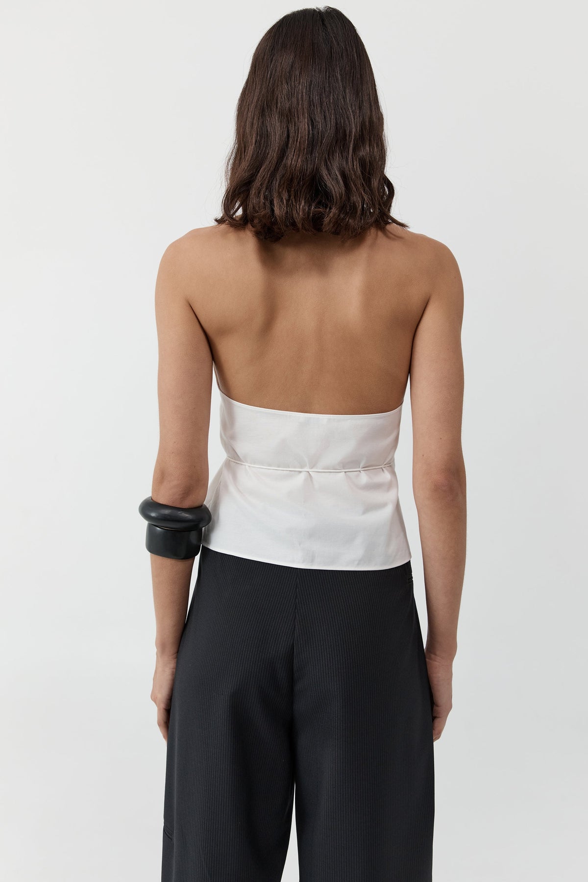 Oxford Wrap Top - White