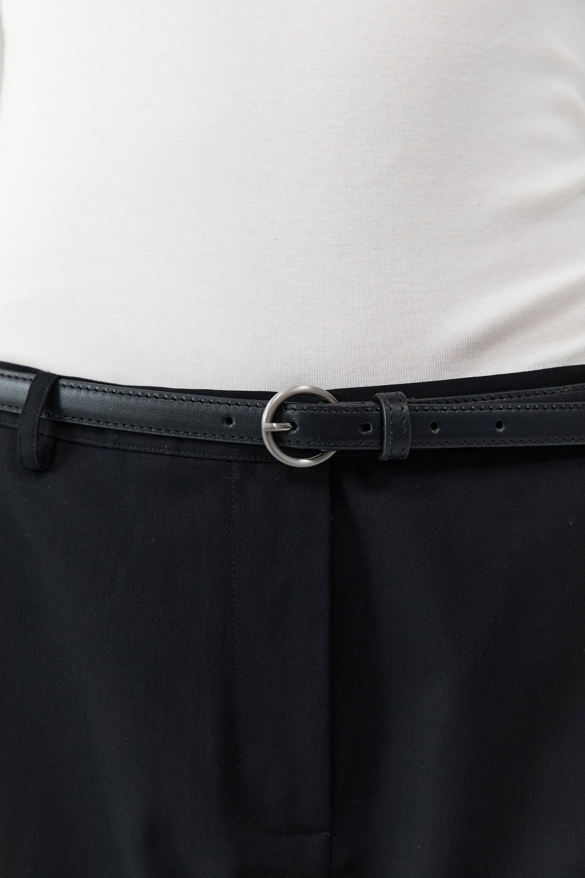 Minimal Slim Belt - Black
