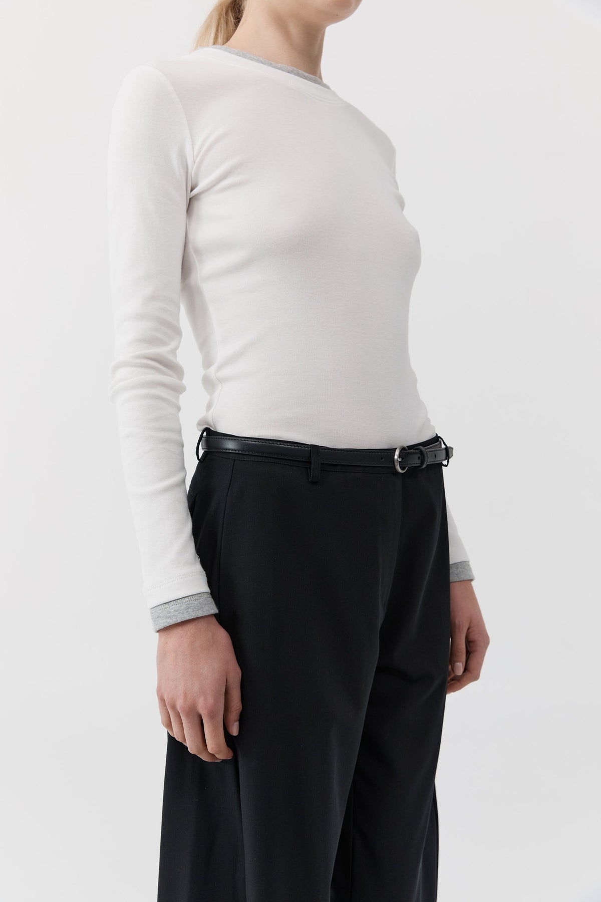 Minimal Slim Belt - Black