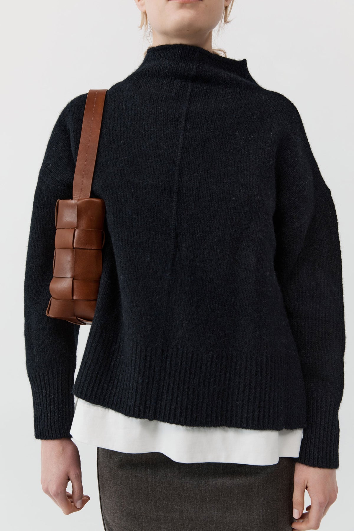 Woven Mini Tote - Chestnut