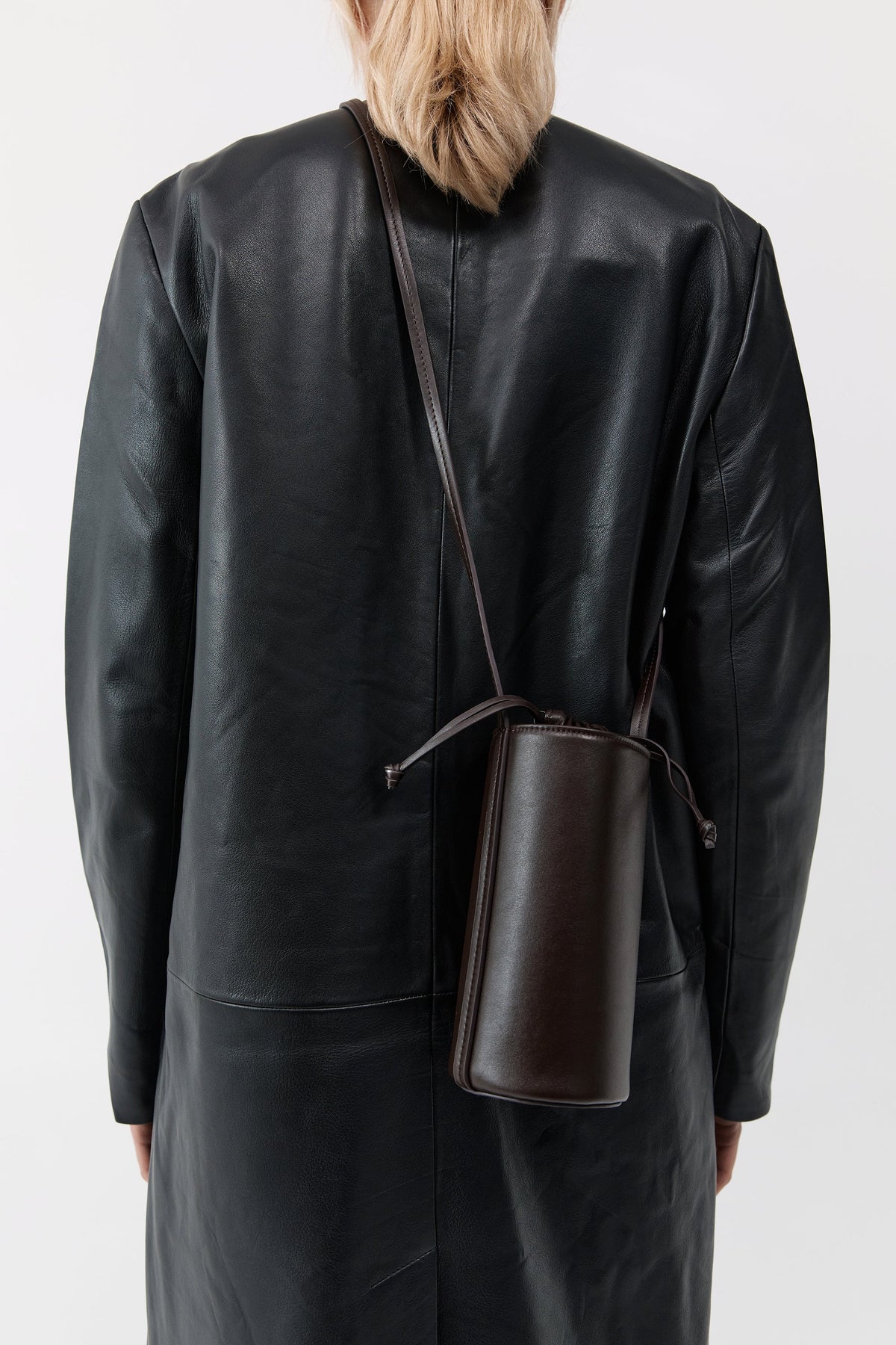 Cylinder Sling Bag - Coffee