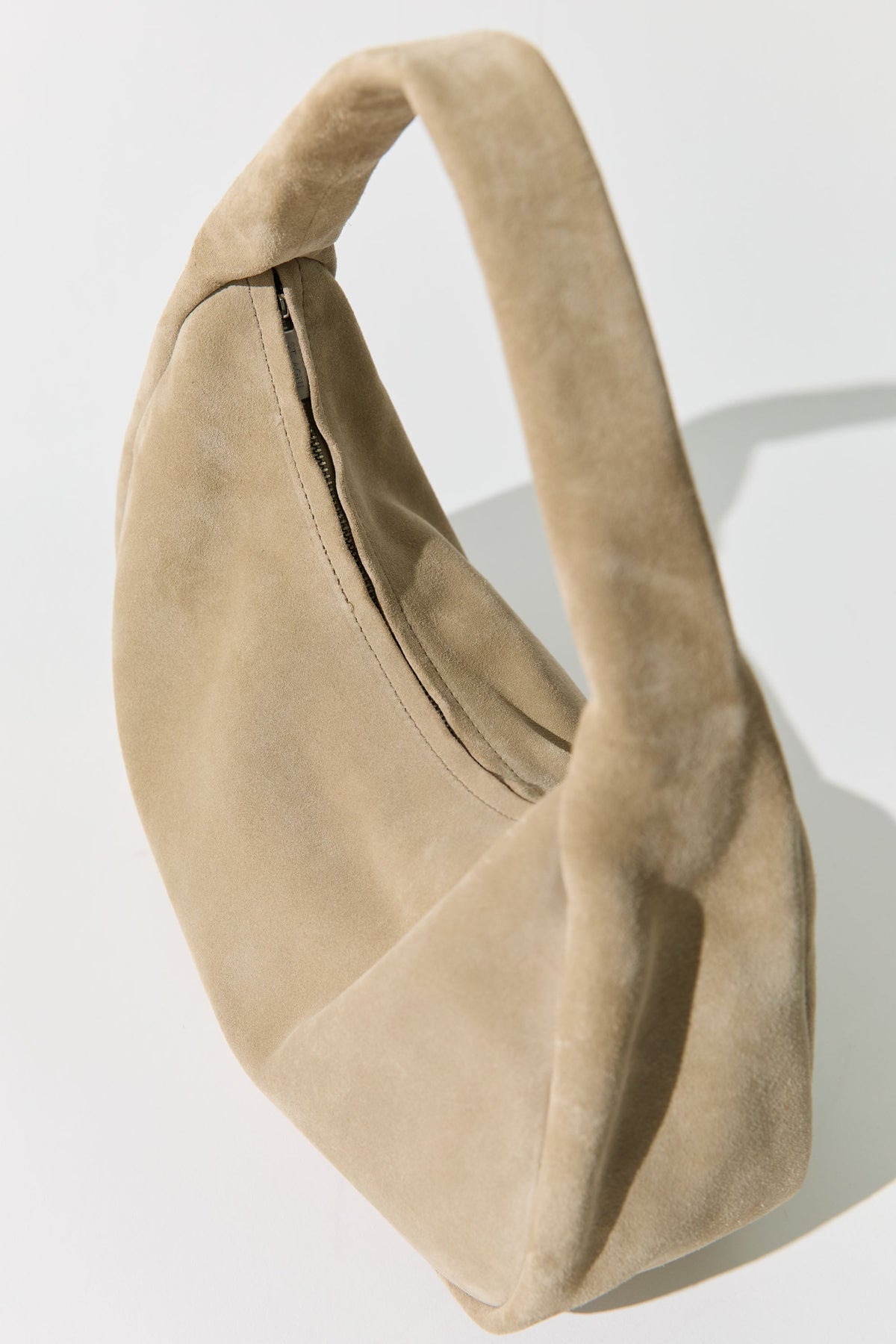 Suede Large Bon Bon Bag - Rock