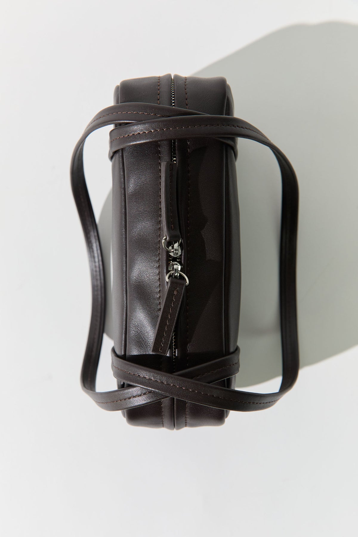 Petit Dual Zip Bag - Coffee