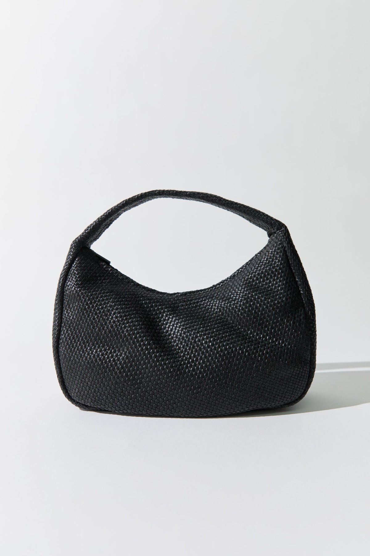 Woven Large Bon Bon Bag - Black