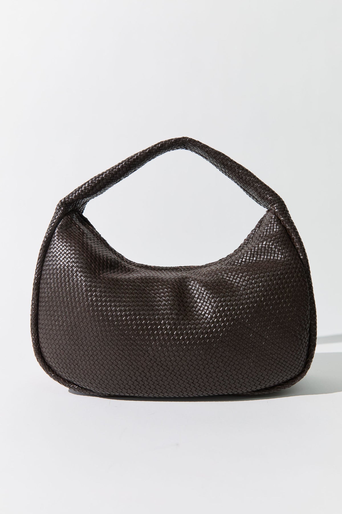 Woven Large Bon Bon Bag - Coffee