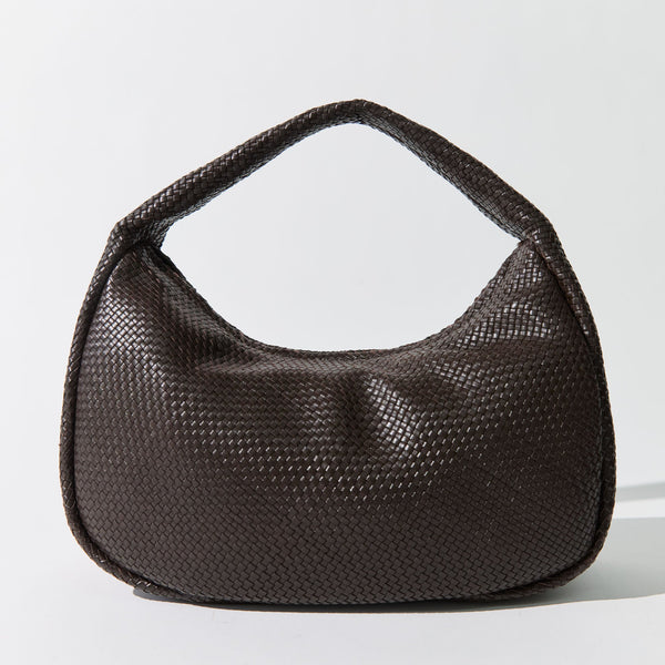 St. Agni | Woven Large Bon Bon Bag - Coffee