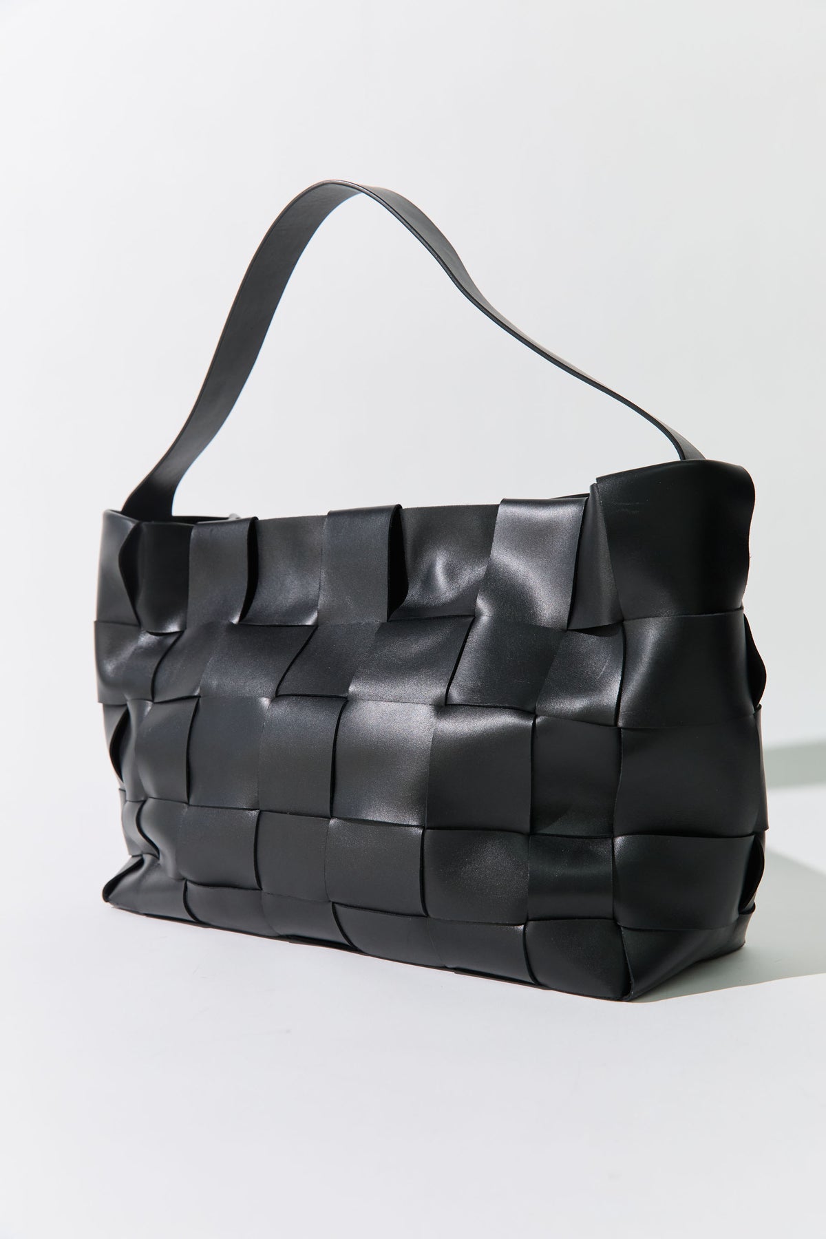 Woven Large Tote - Black