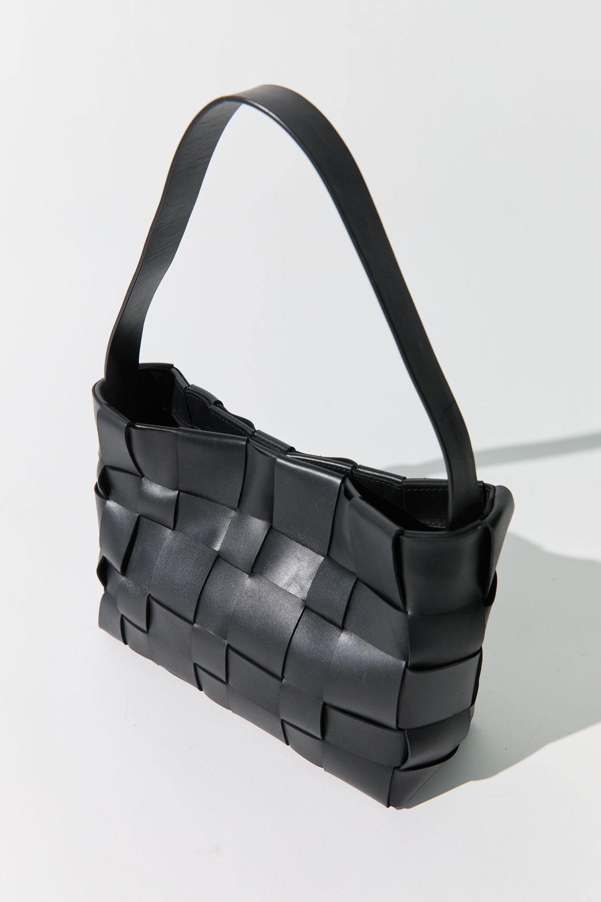 Woven Mini Tote - Black