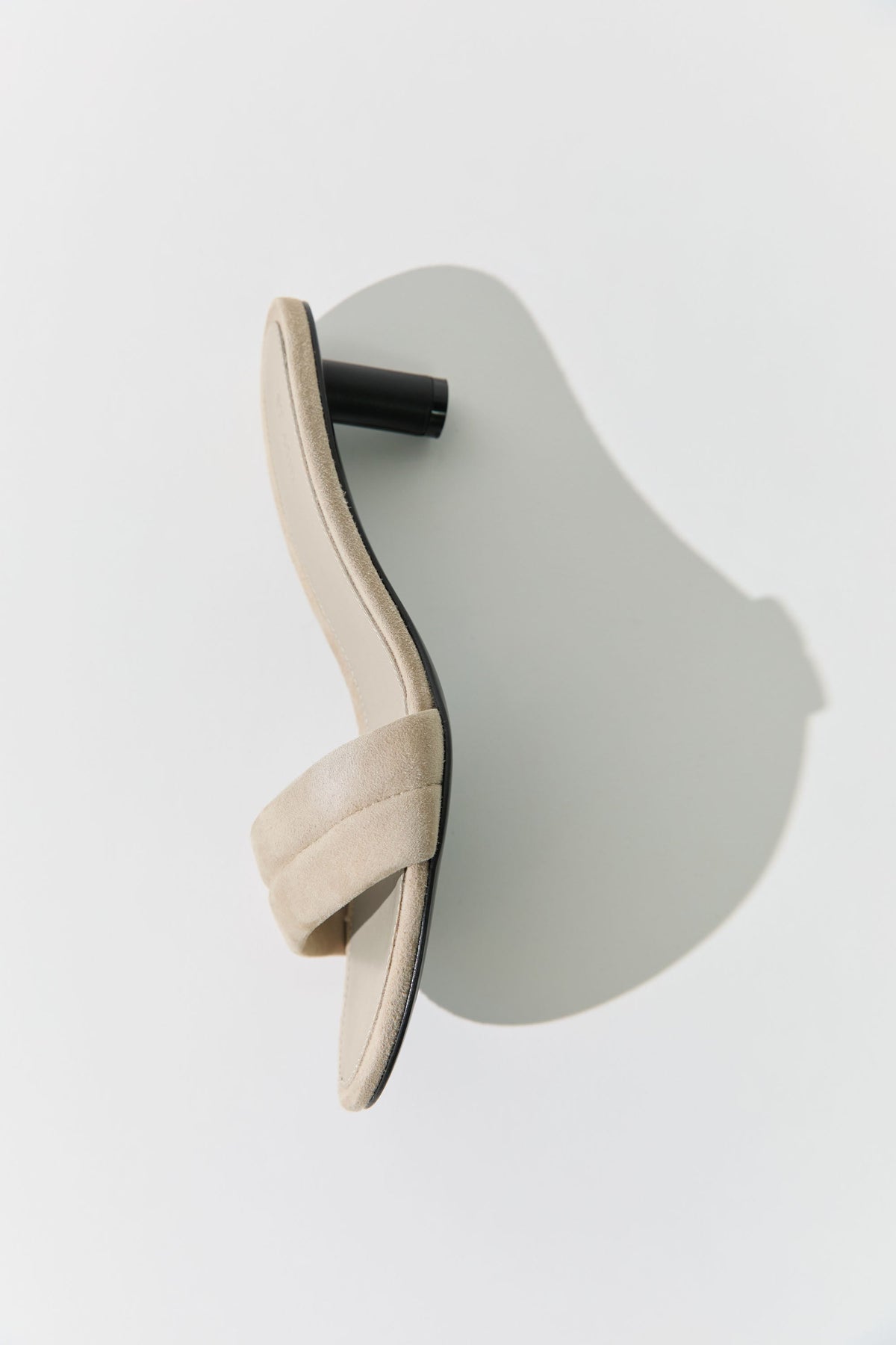 Suede Stitch Detail Heel - Rock