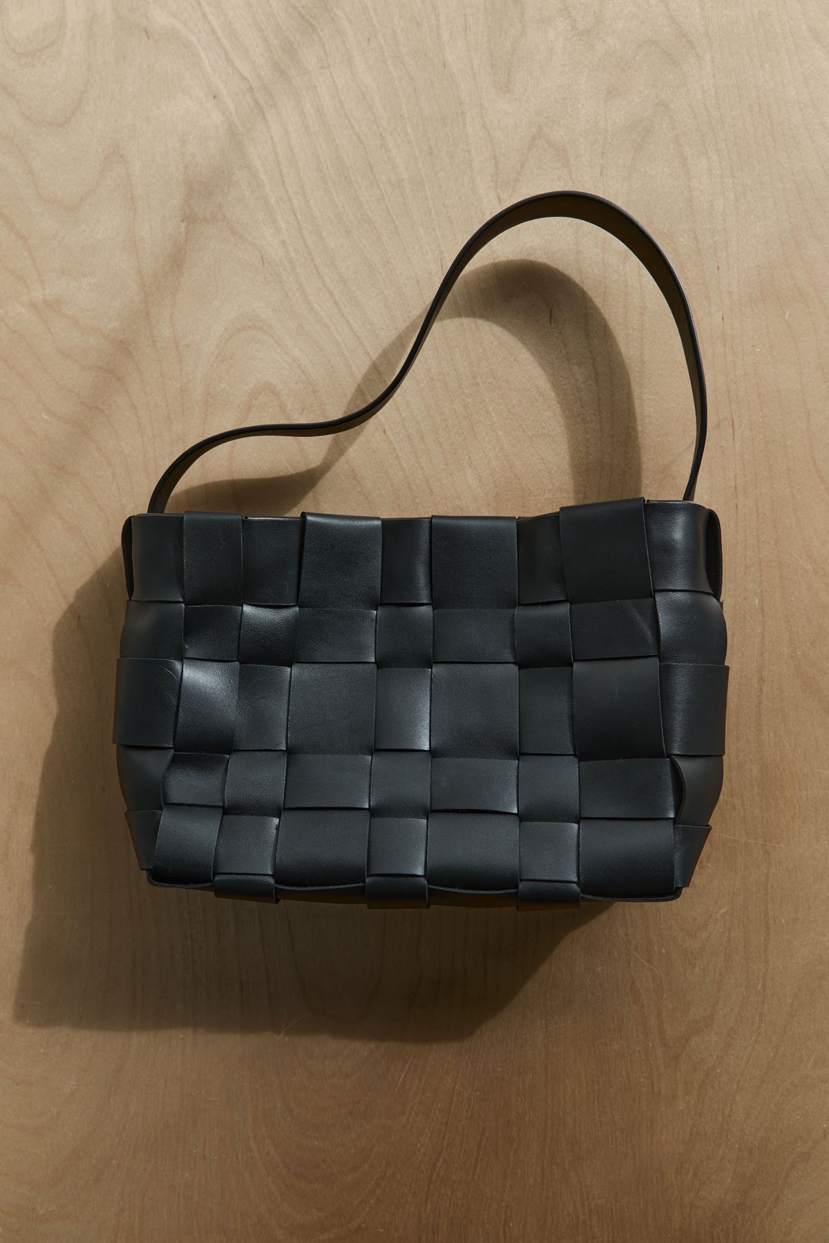 Woven Mini Tote - Black