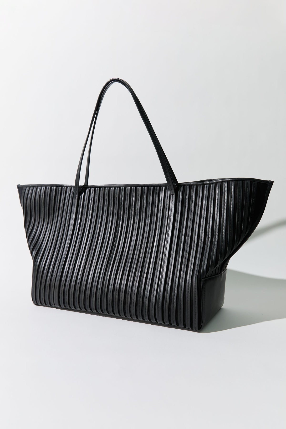 Large Linea Stitch Bateau Tote - Black
