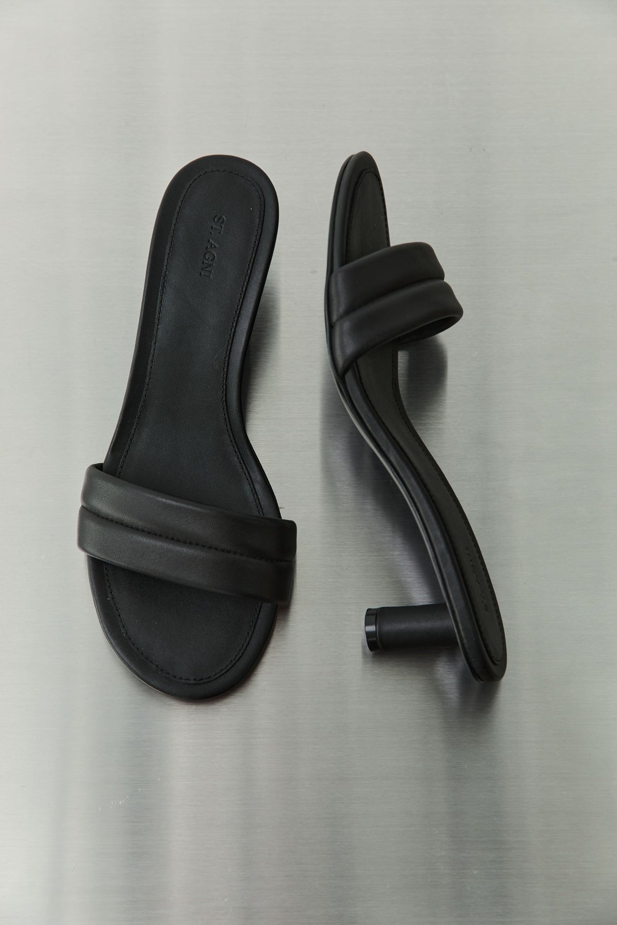 Stitch Detail Heel - Black