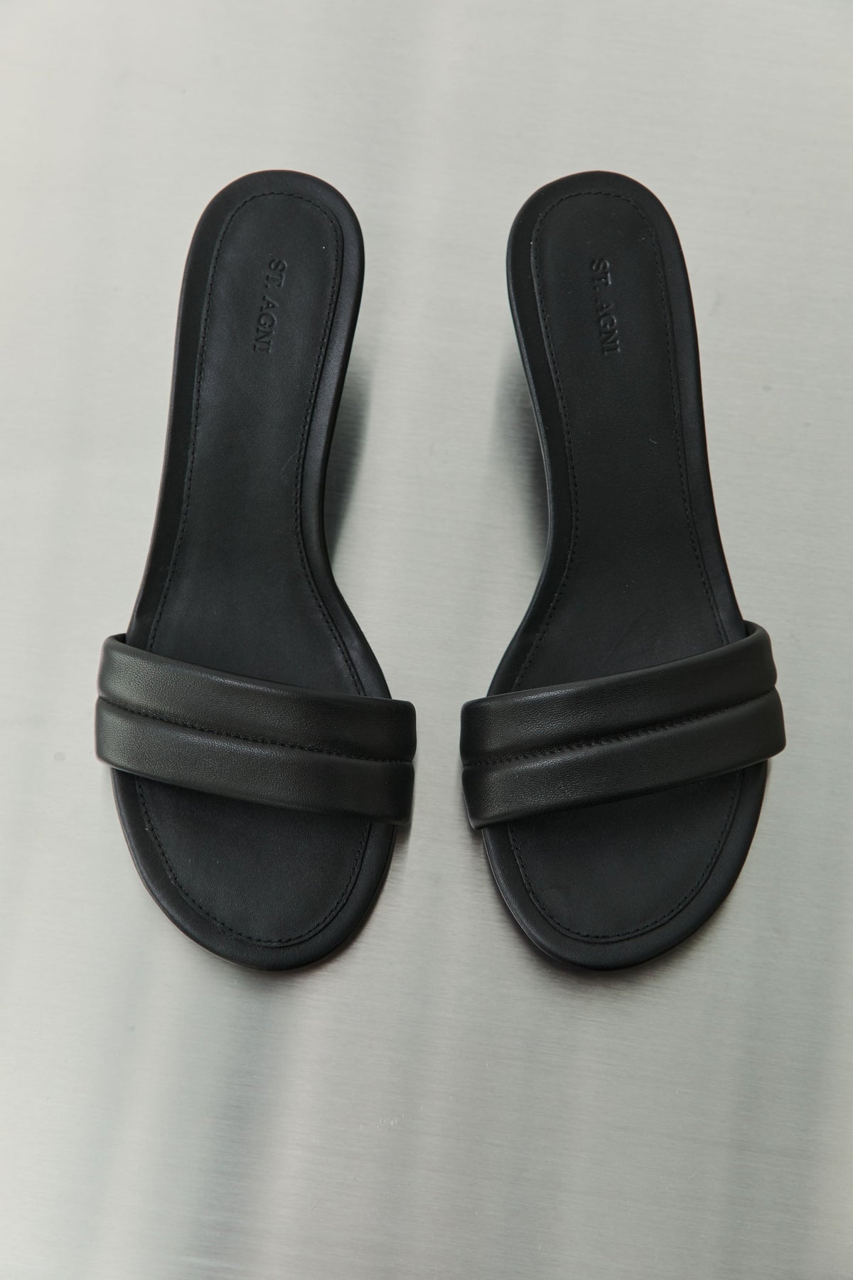 Stitch Detail Heel - Black