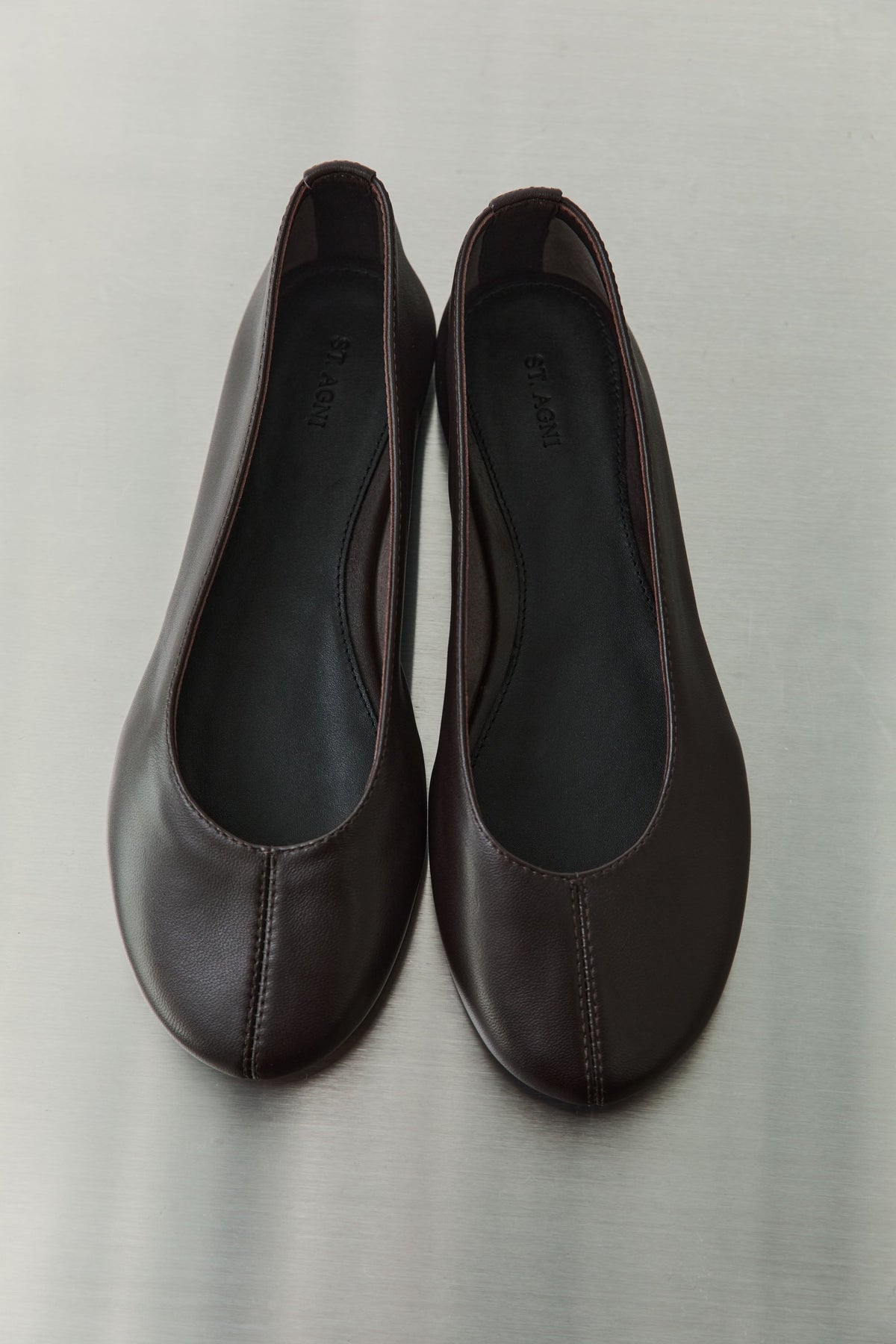 Low Scoop Ballet Flat - Coffee