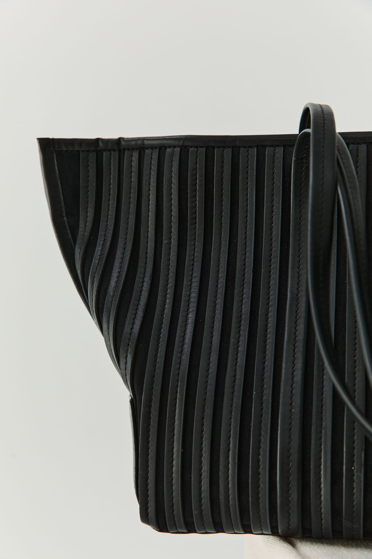 Linea Stitch Bateau Tote - Black