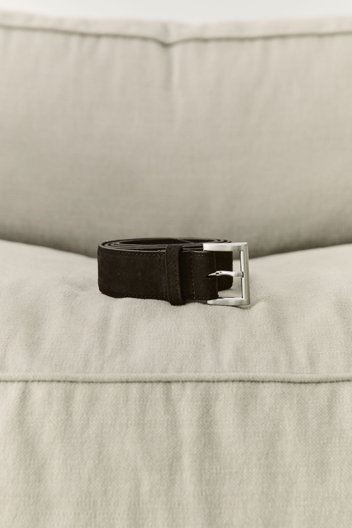Suede Homme Belt - Coffee