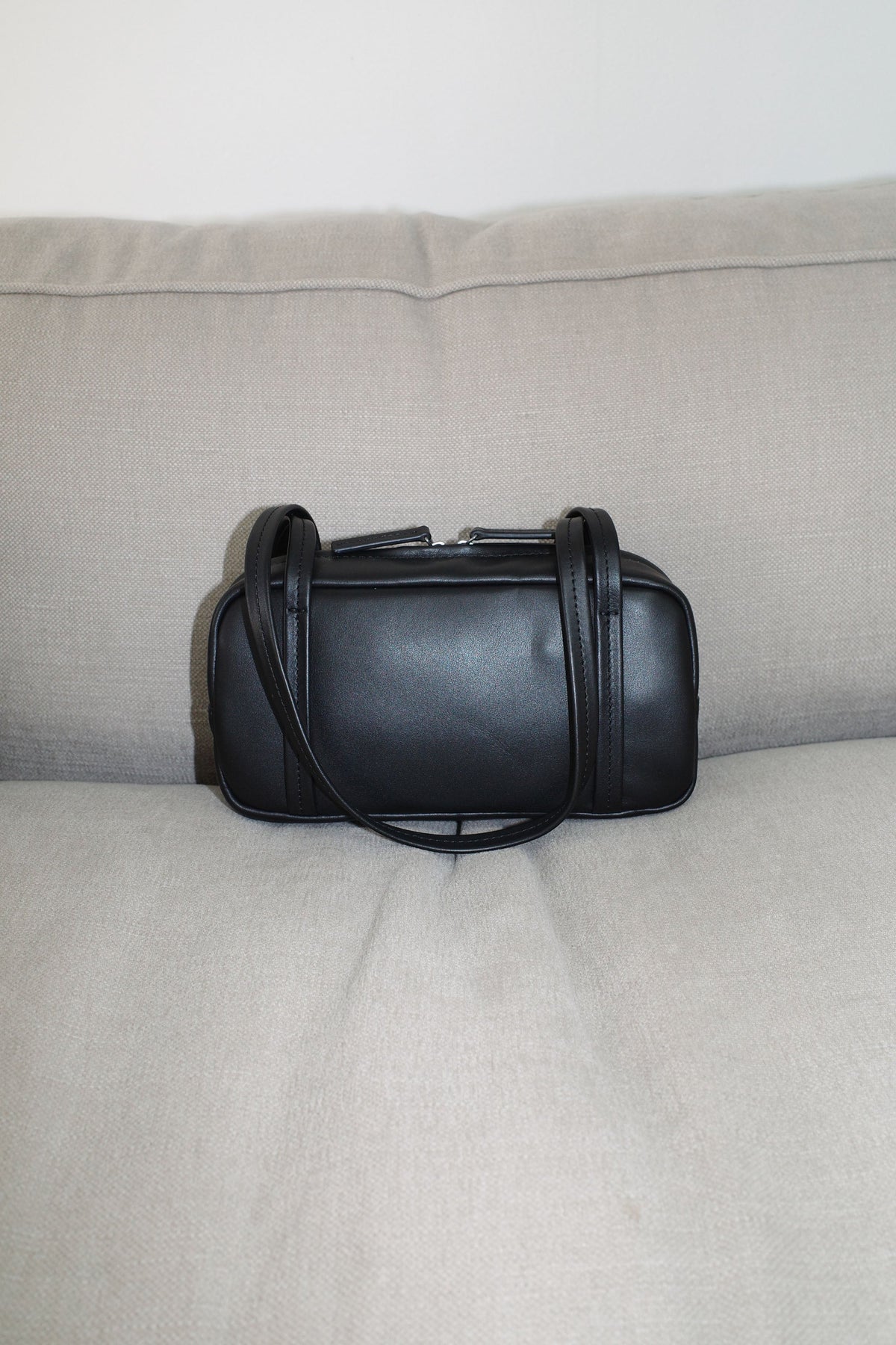 Petit Dual Zip Bag - Black