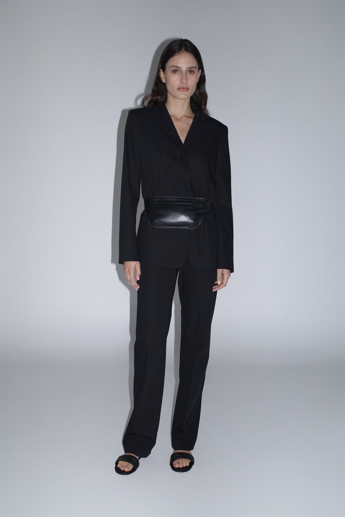 90s Wool Blazer - Black