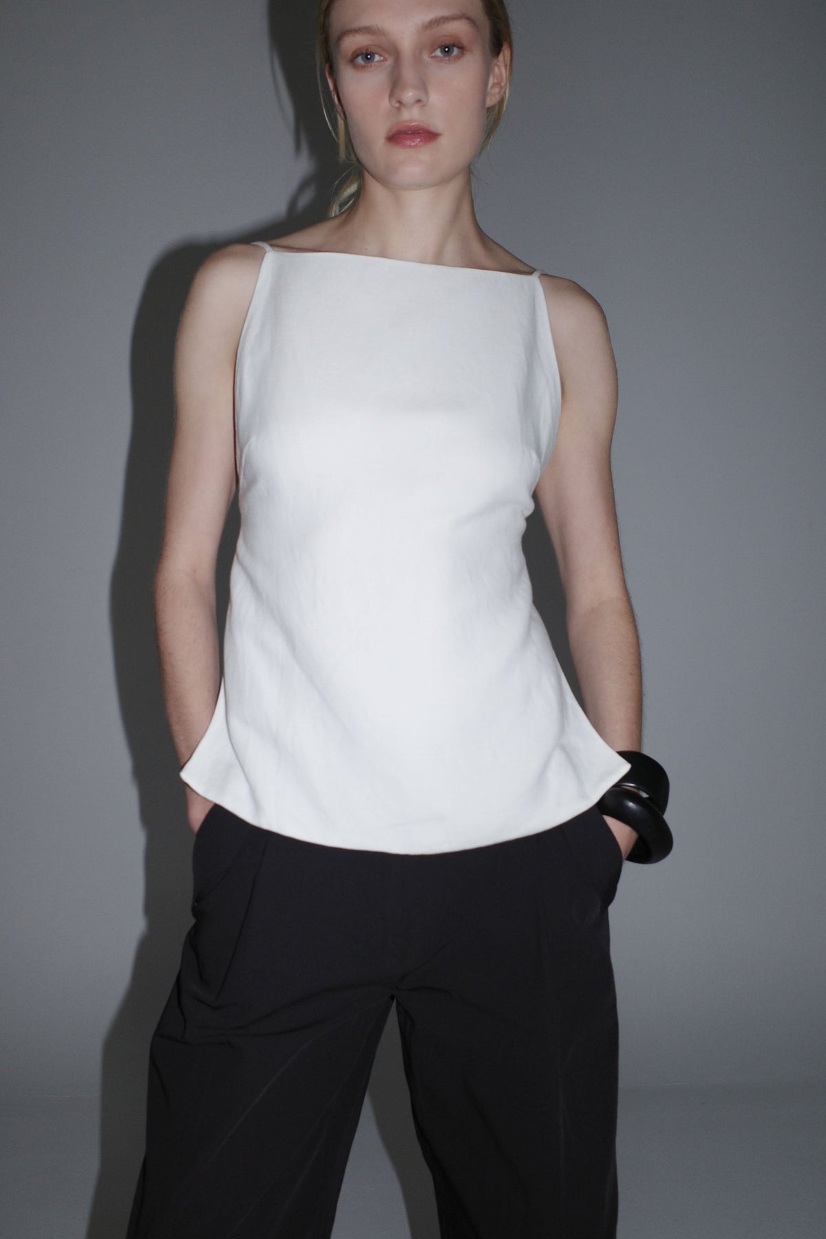 Square Backless Top - Salt