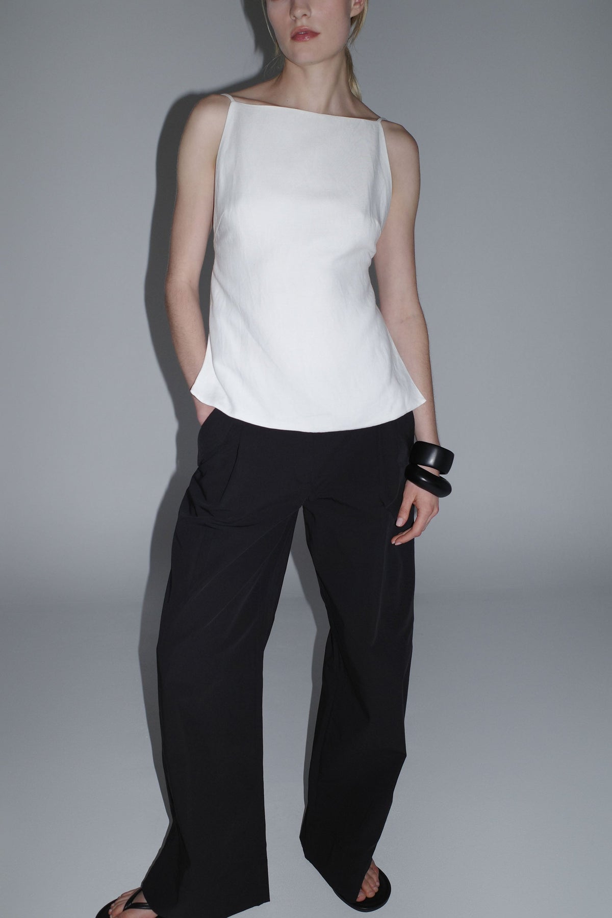 Square Backless Top - Salt
