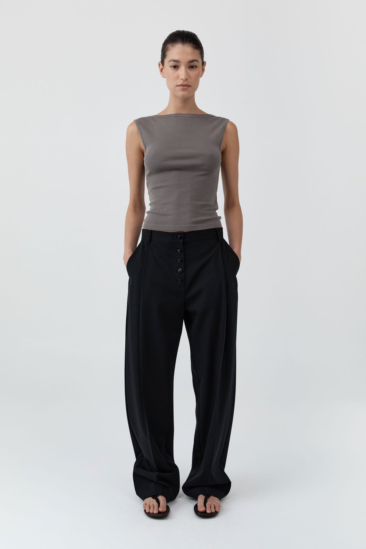 Organic Cotton Ballerina Top - Clay