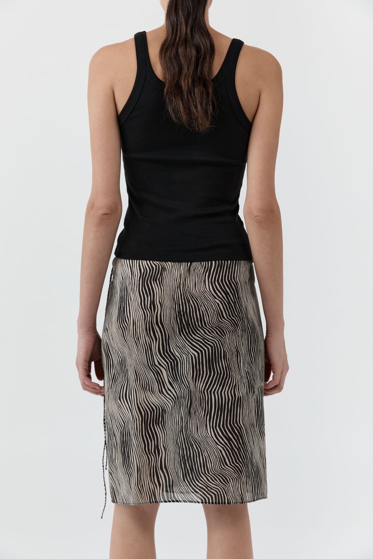 Savannah Silk Wrap Skirt - Sand