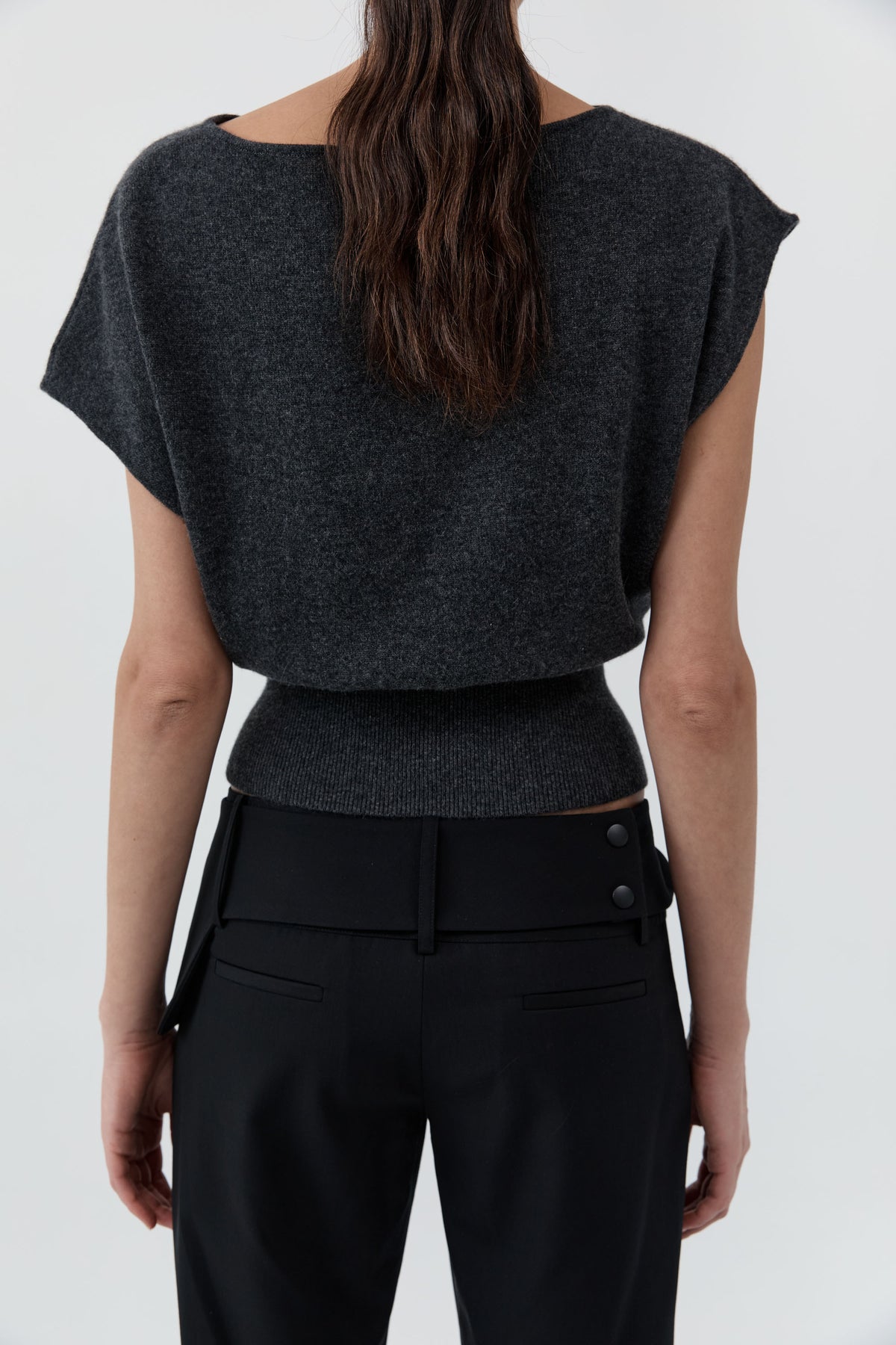 Belt Detail Pants - Black