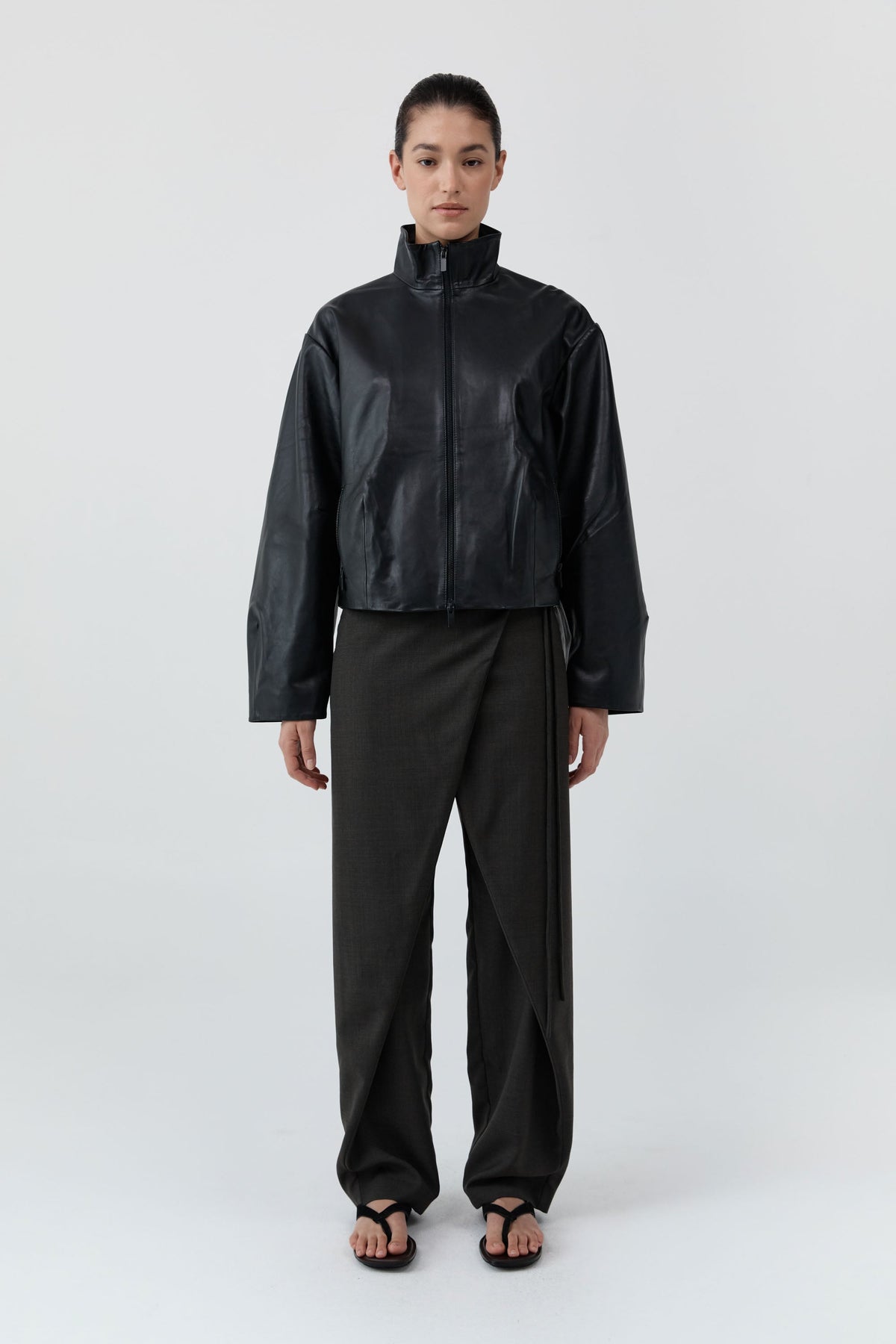 Wrap Rouleau Pants - Umber