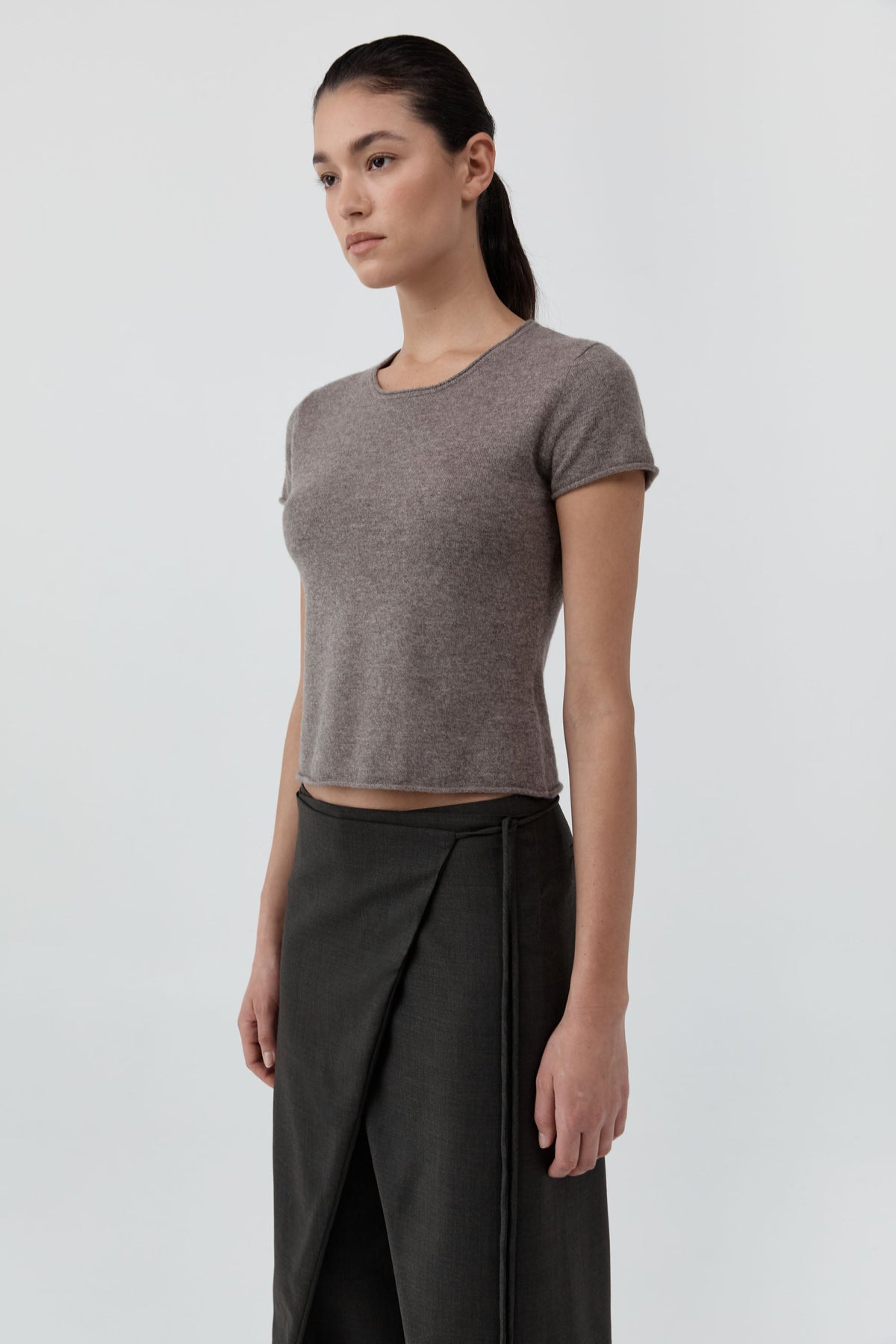 Fine Merino Wool Baby Tee - Vapor